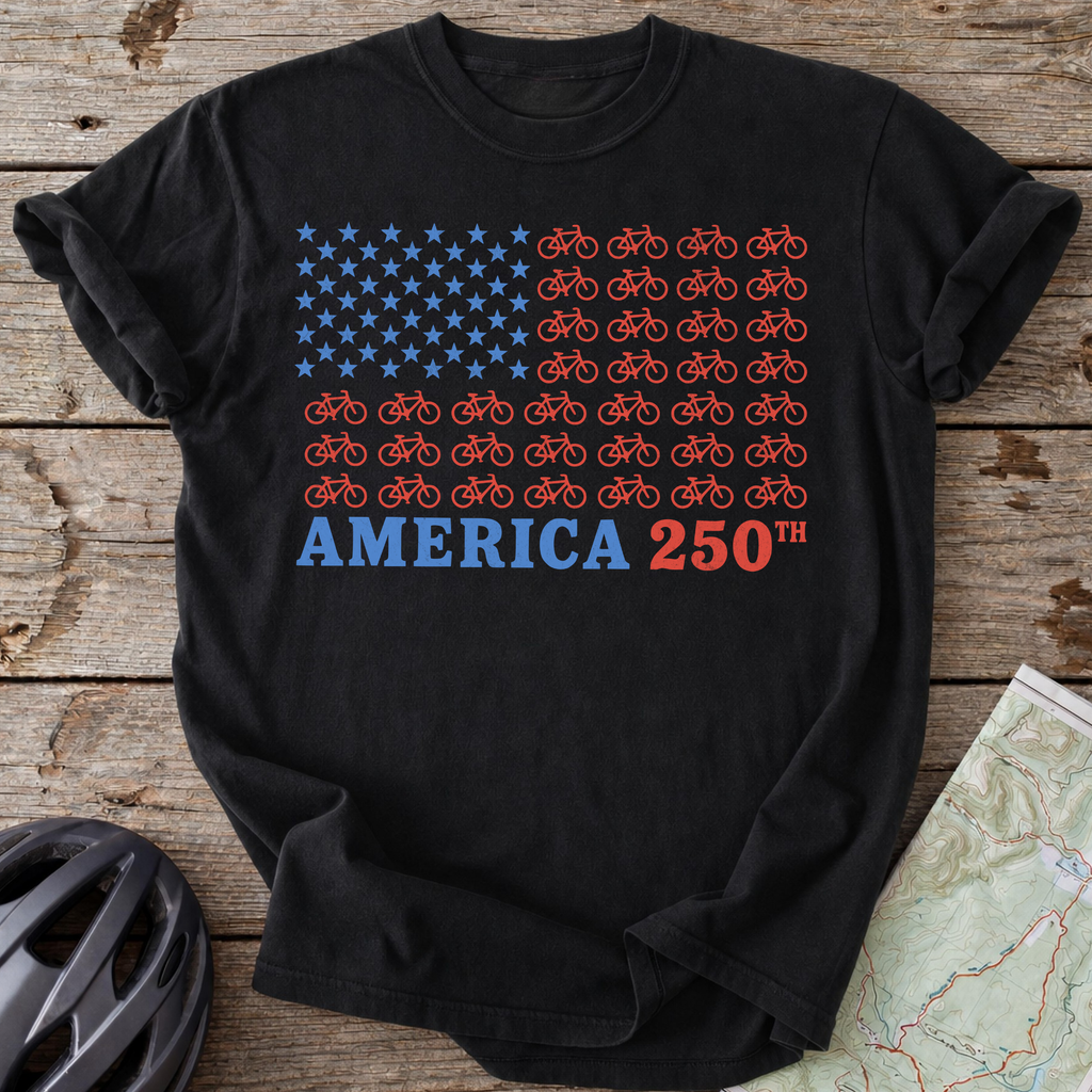 250th Bike Flag T-shirt