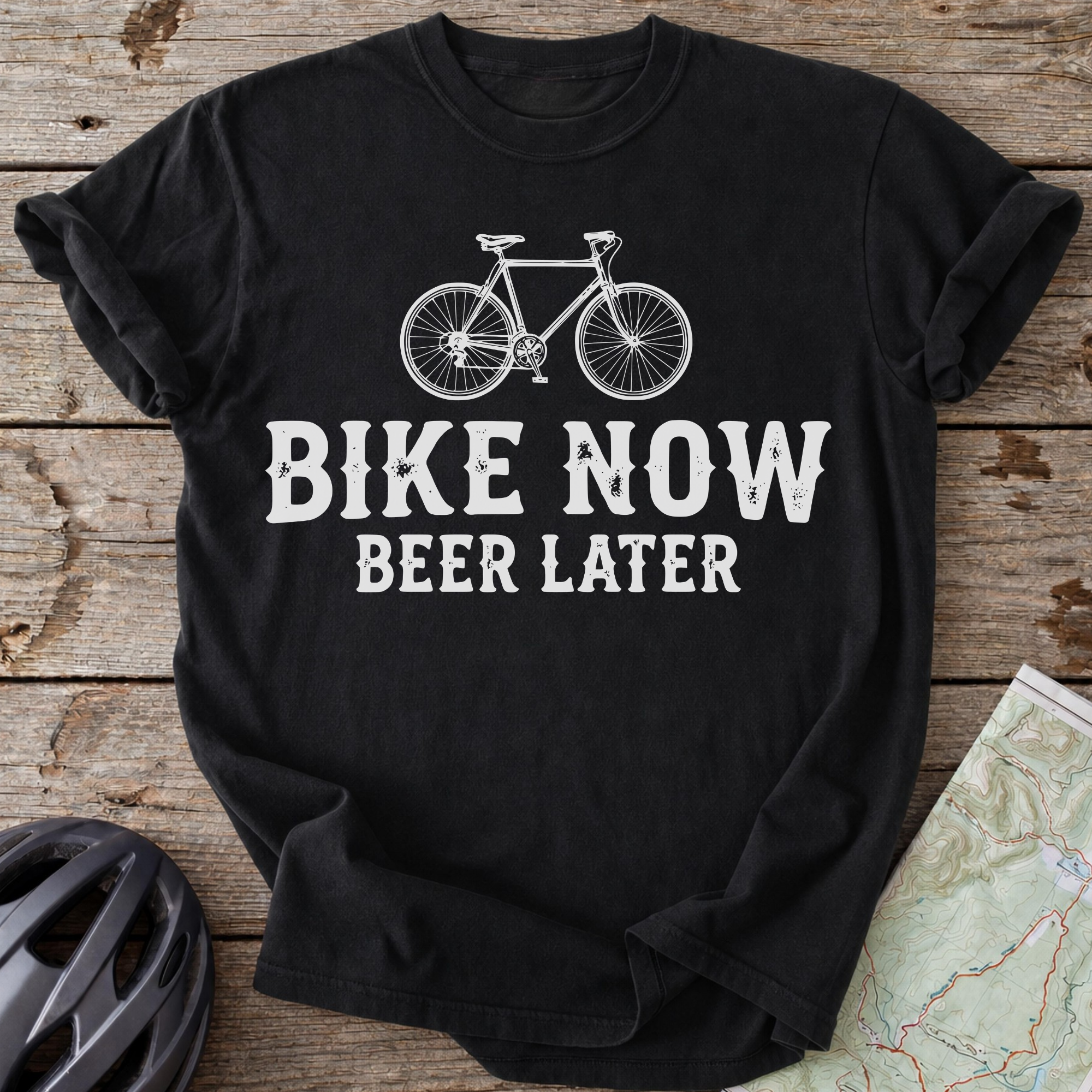 Bike Now Beer Later T-shirt
