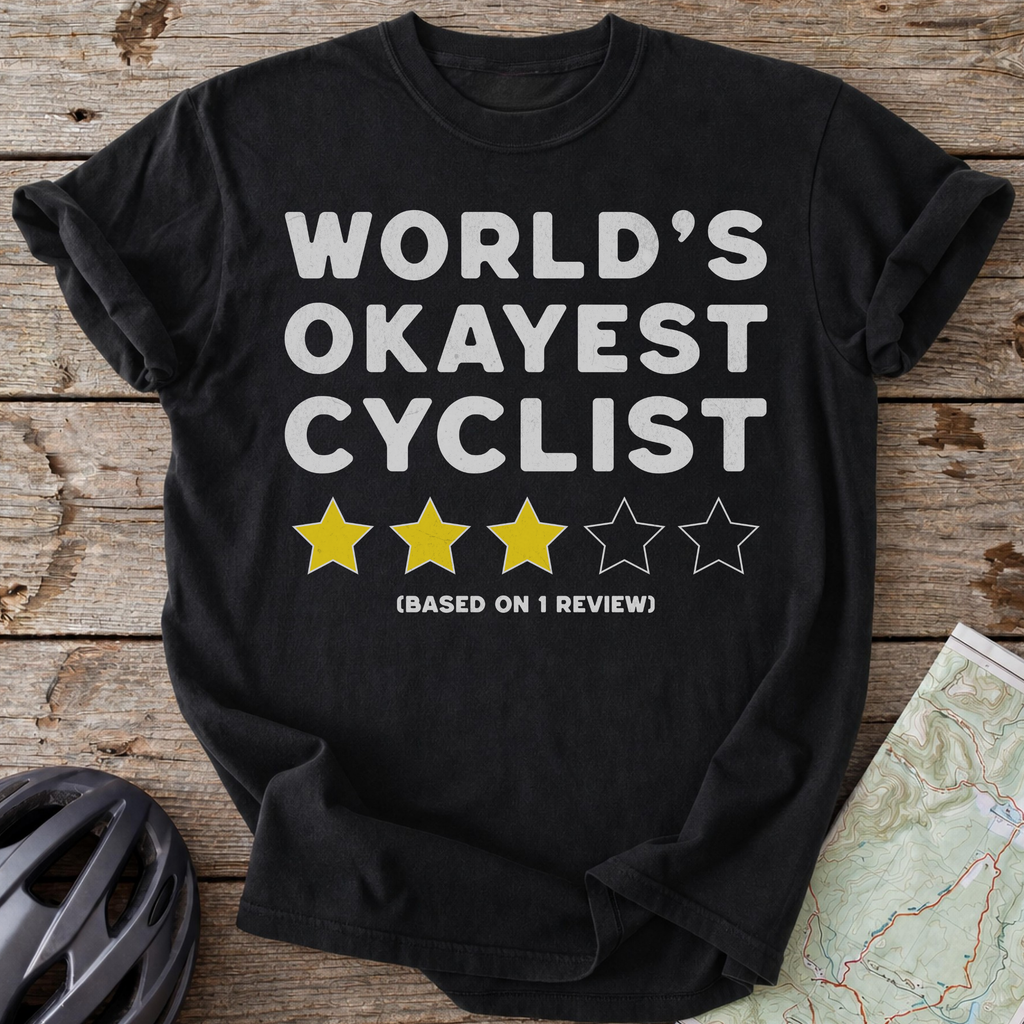 Worlds Okayest Cyclist T-shirt