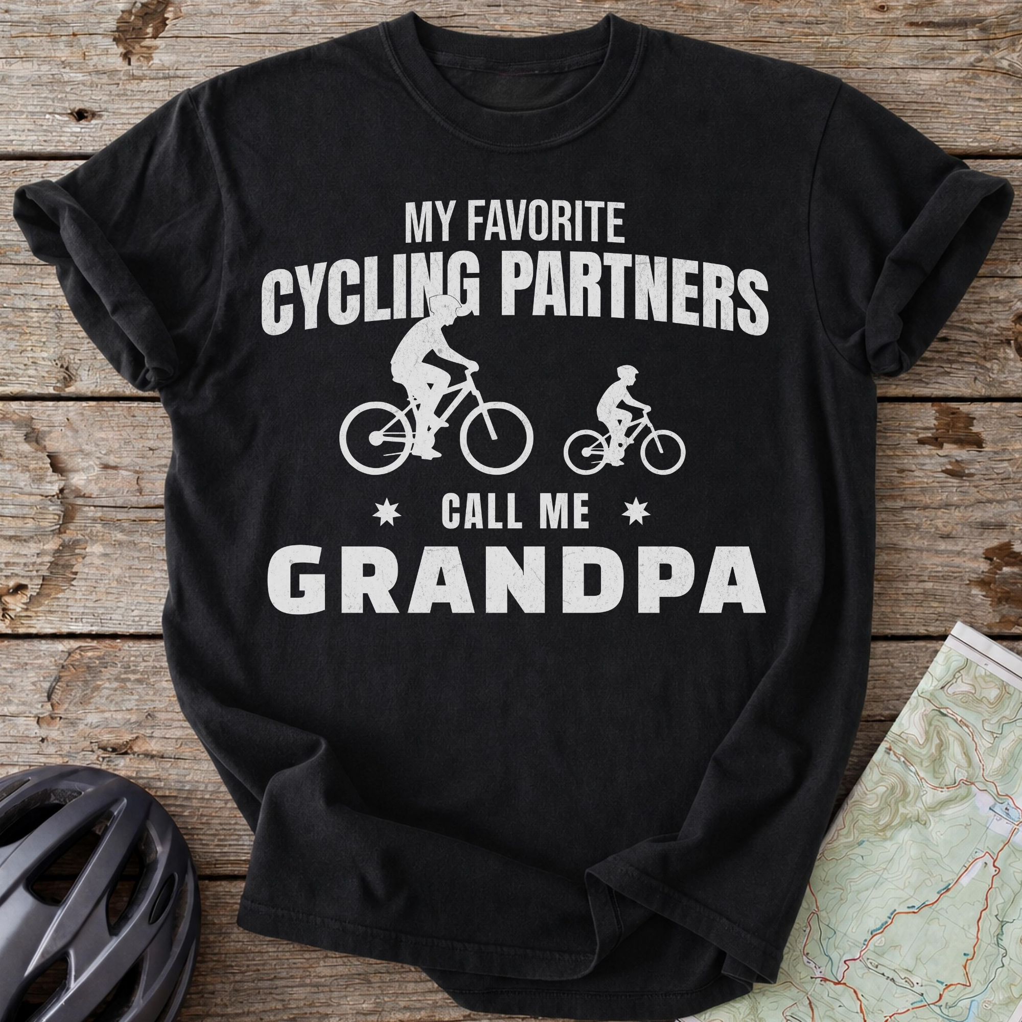 Grandpa's Cycling Partners T-shirt