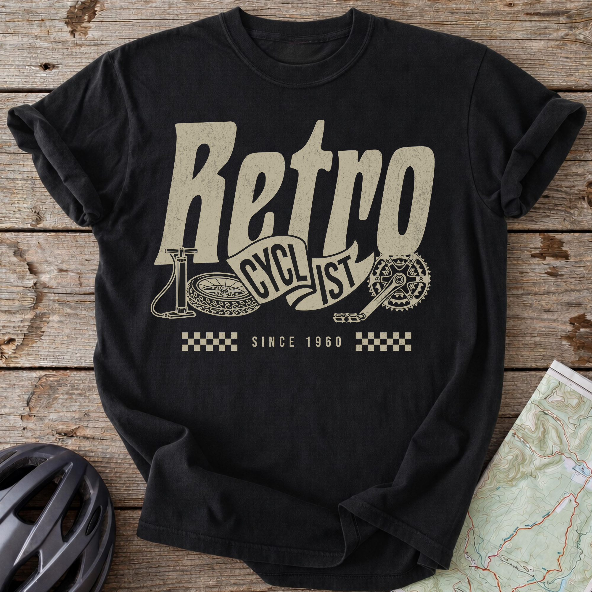Retro Cyclist T-shirt