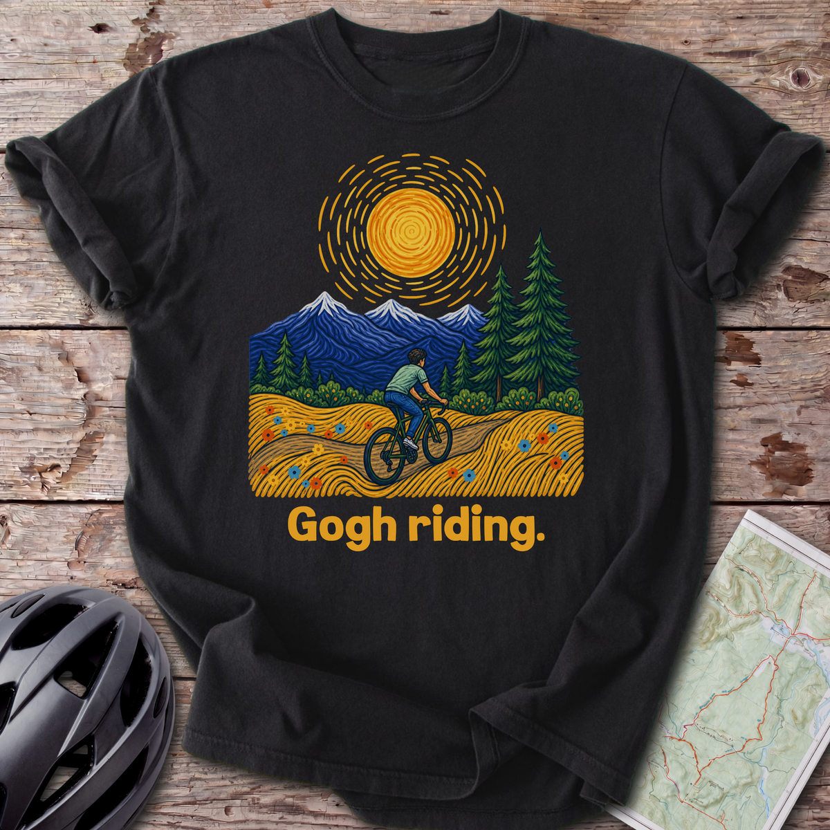 Gogh Riding. T-shirt