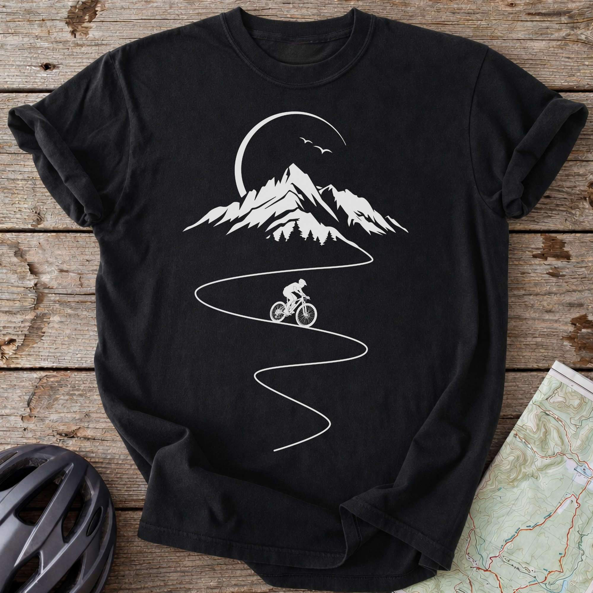 Midnight Mountain Cycling T-shirt