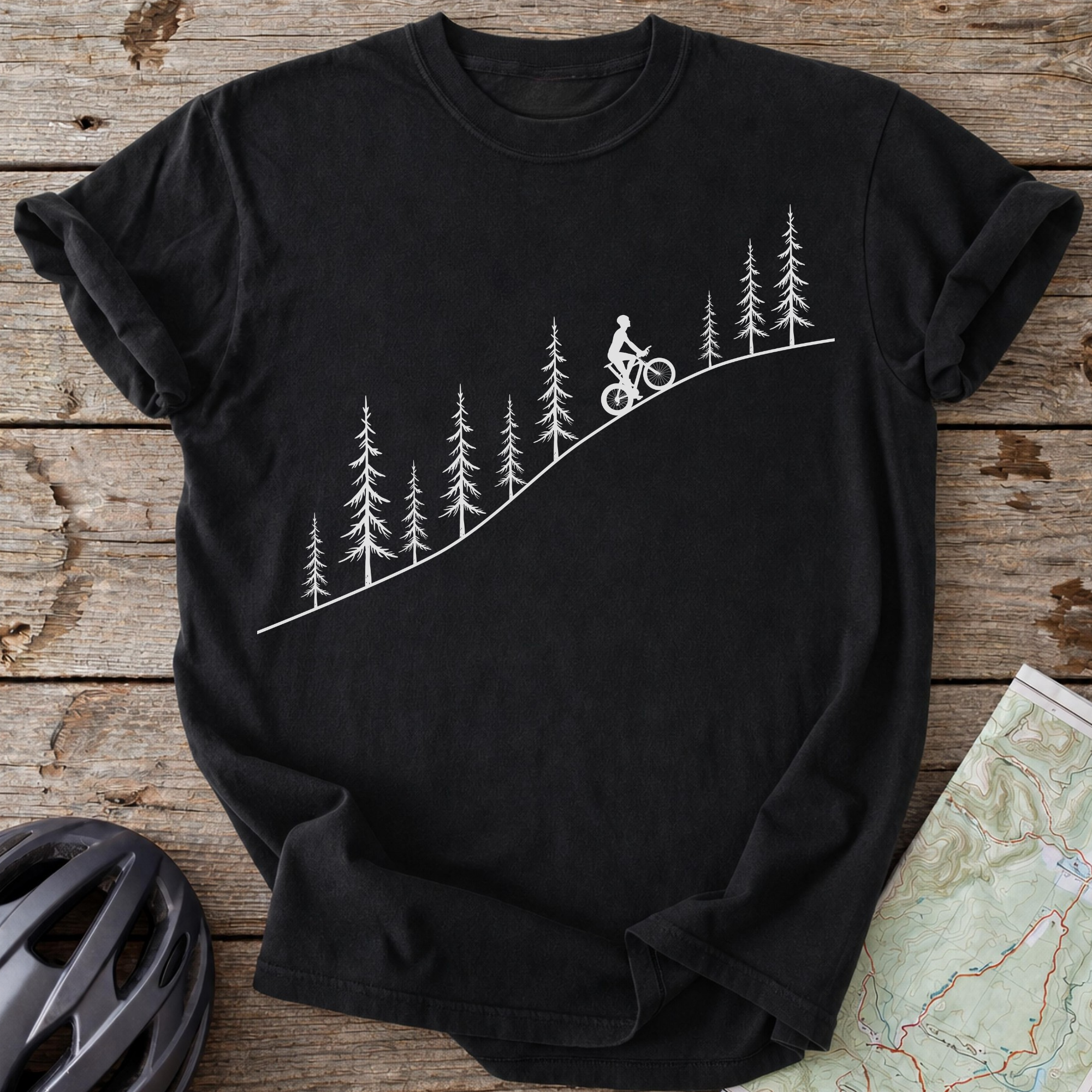 Male Mountain Pine Cycling T-shirt