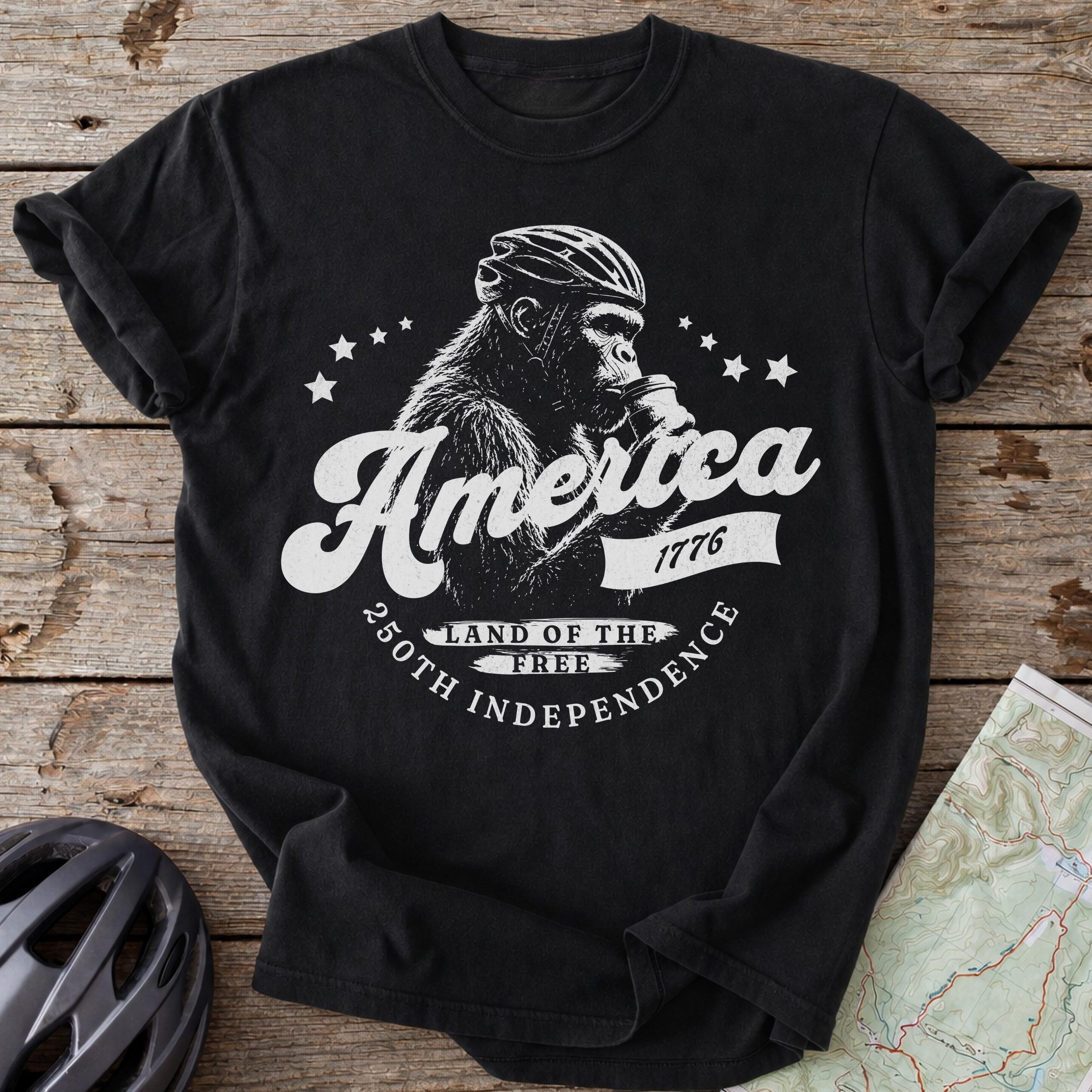 America 1776 Big Foot T-shirt