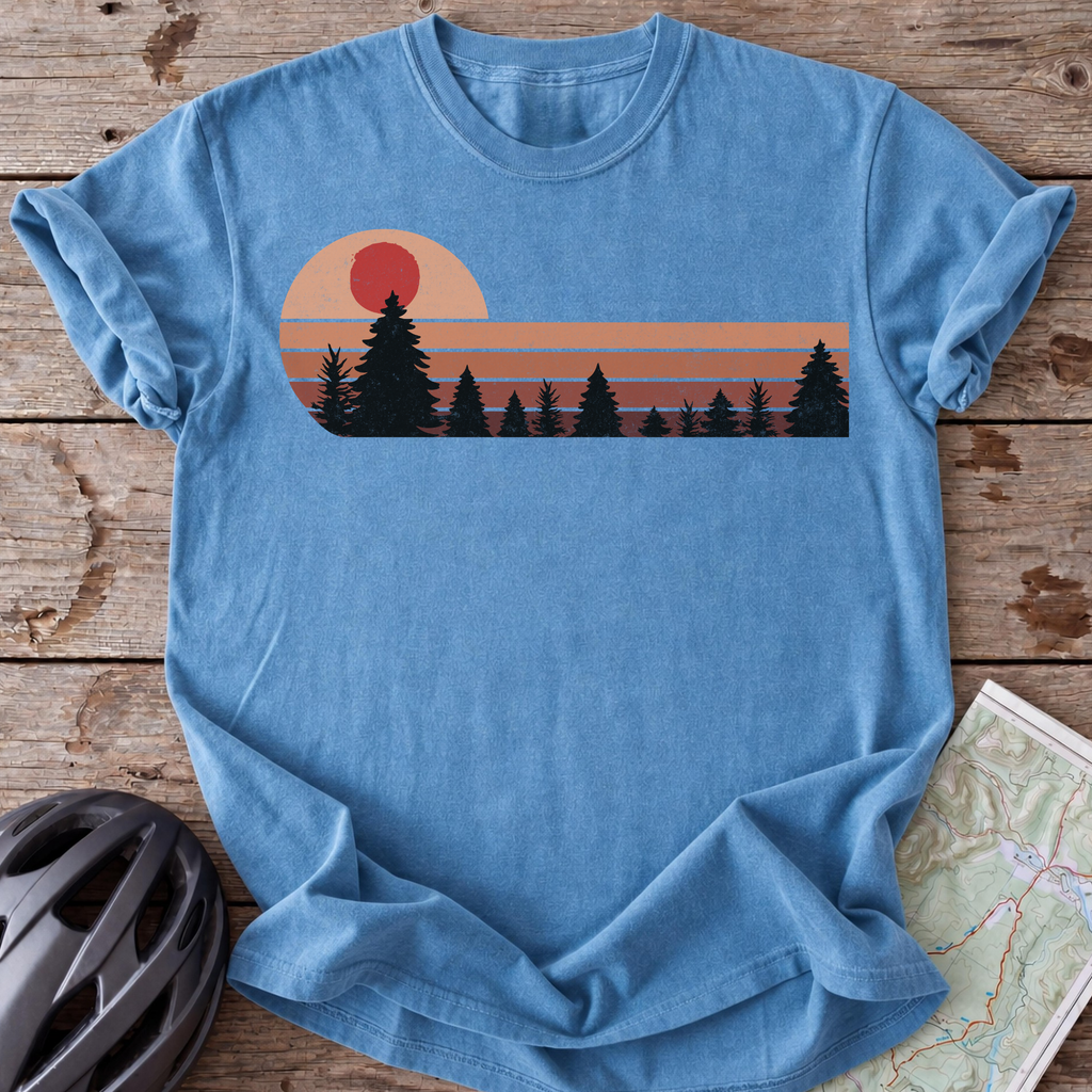 Vintage Red Sunset T-shirt