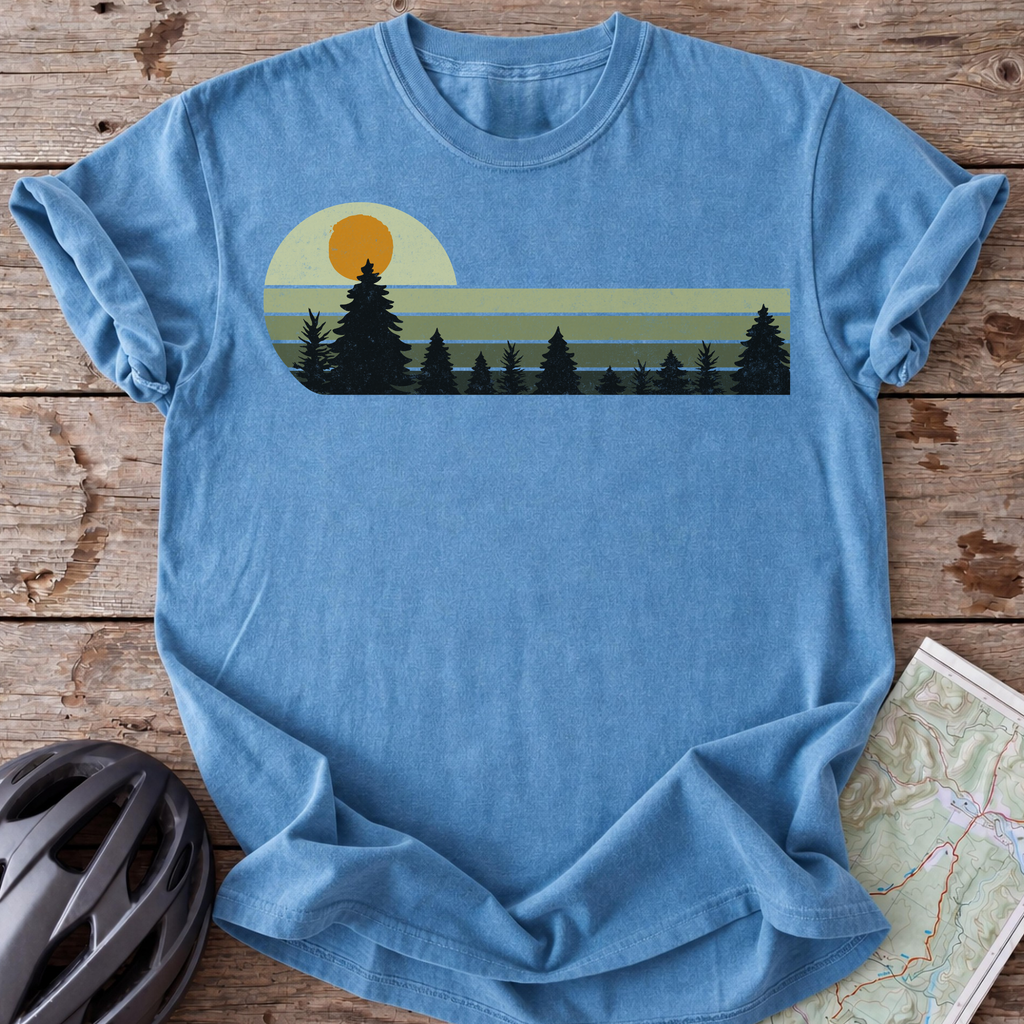 Vintage Green Sunset T-shirt