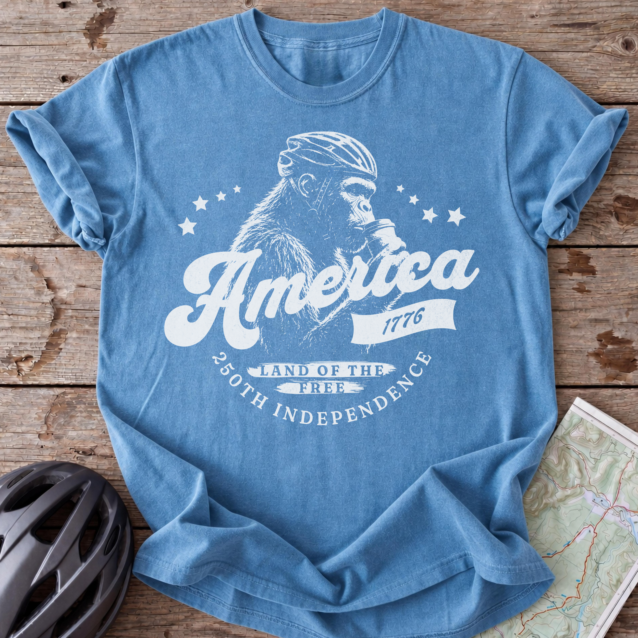 America 1776 Big Foot T-shirt