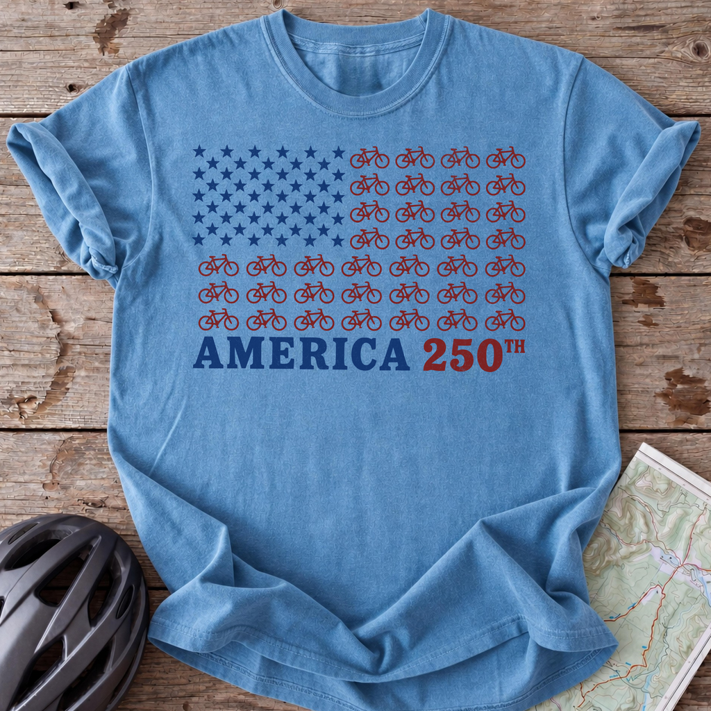 250th Bike Flag T-shirt