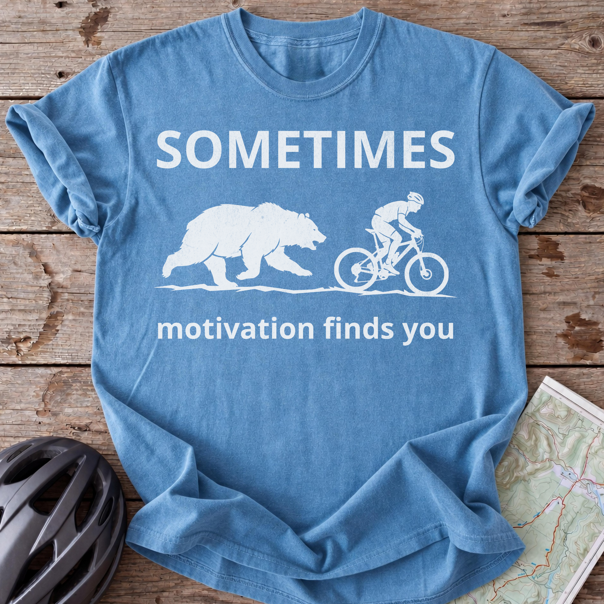 Sometimes Motivation Finds You T-shirt