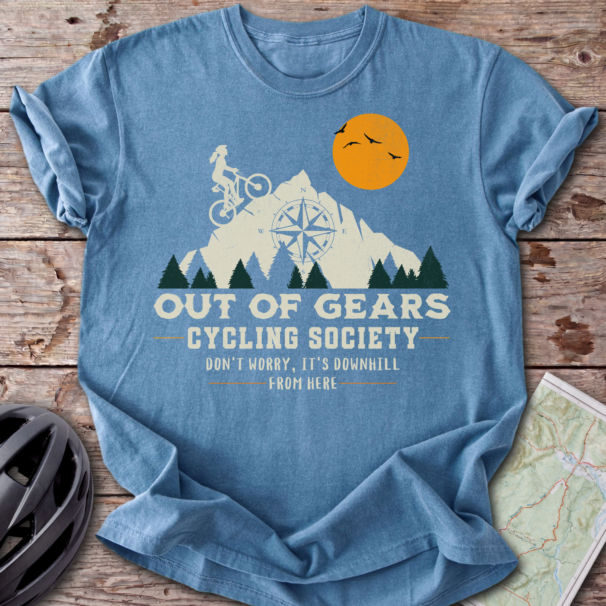 Out Of Gears Female Sunset T-shirt