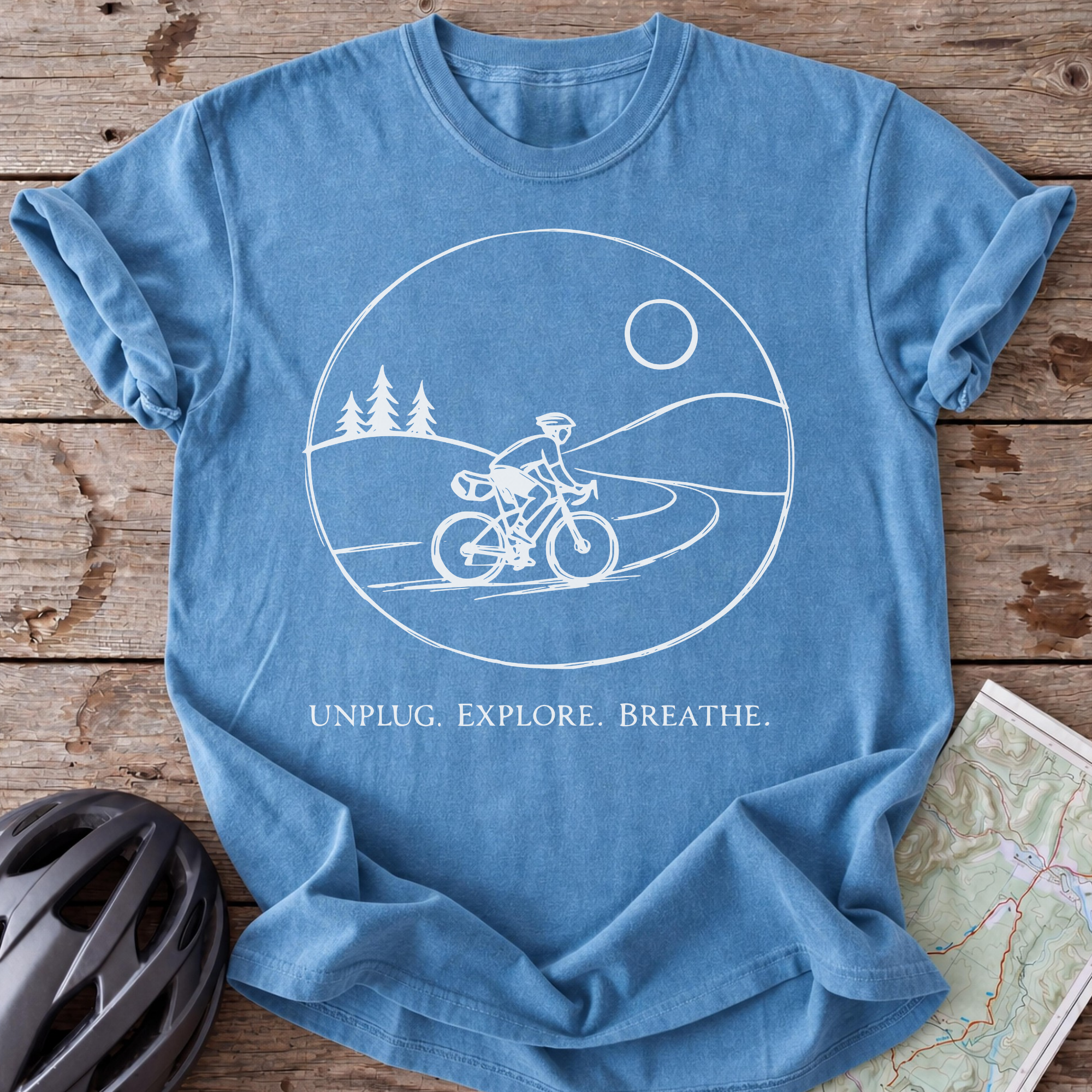Unplug. Explore. Breathe T-shirt