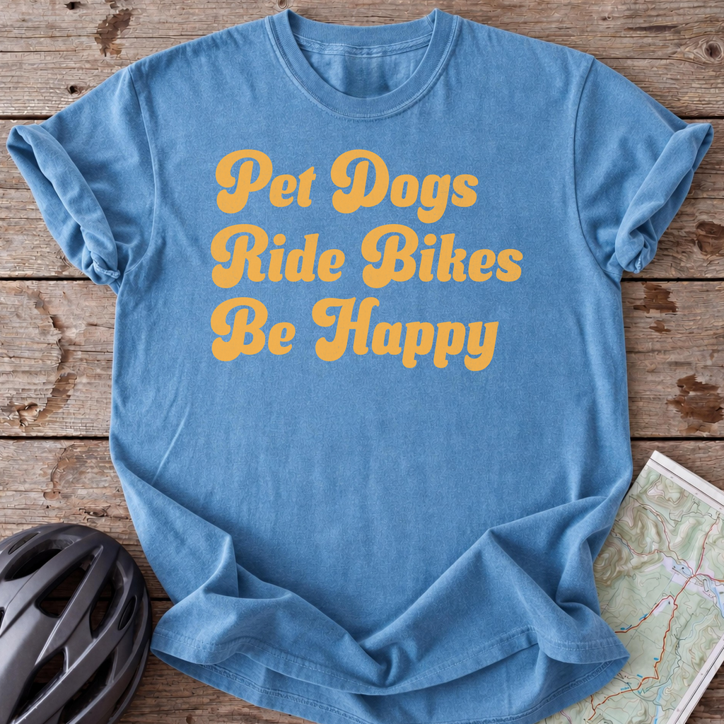 Pet Dogs, Ride Bikes T-shirt