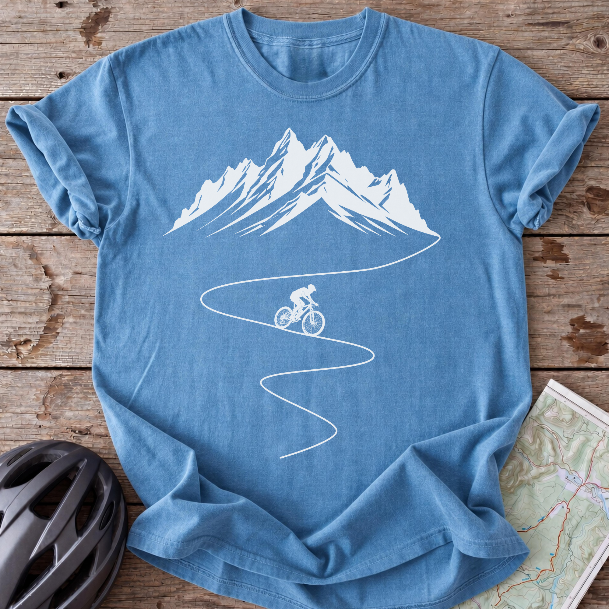 Snowy Mountain Line T-shirt