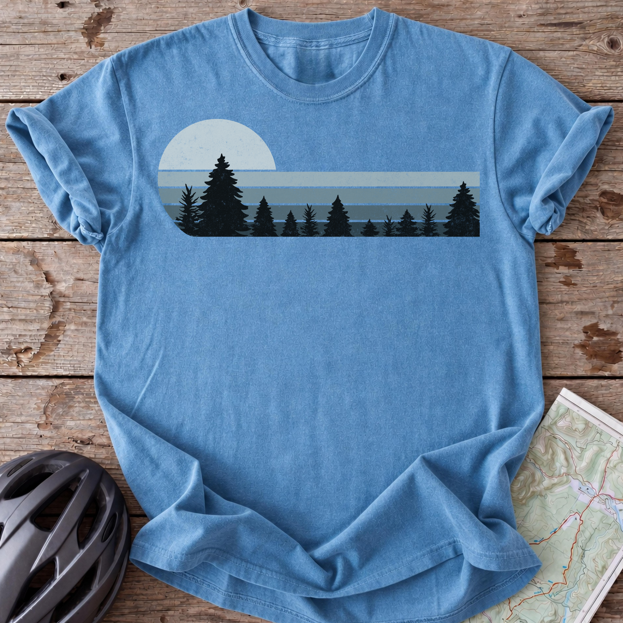Vintage Blue Forrest T-shirt