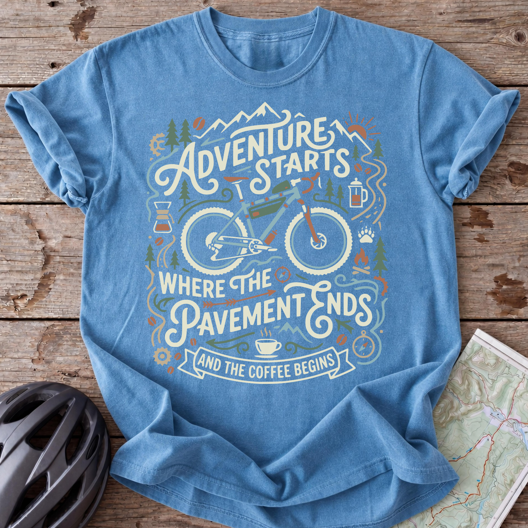 Retro Adventure Starts T-shirt
