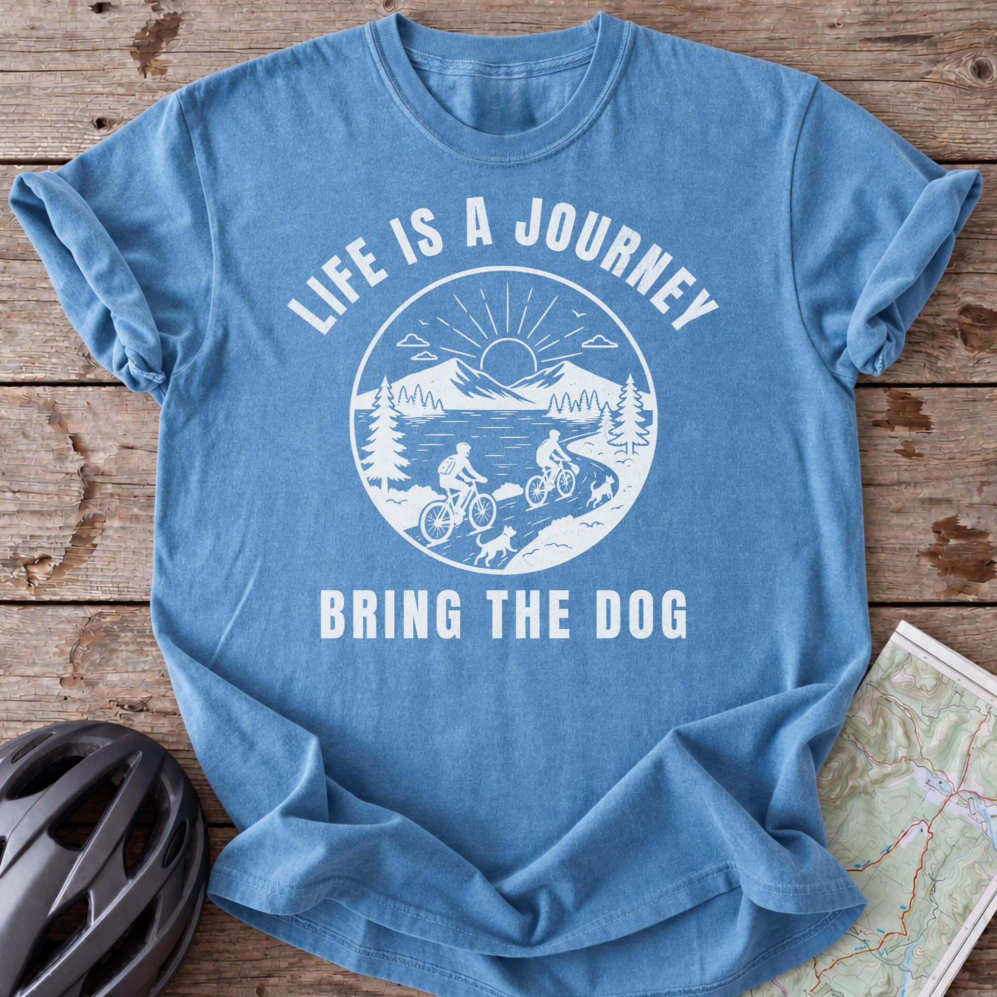 Life Is A Journey Bring The Dog T-shirt
