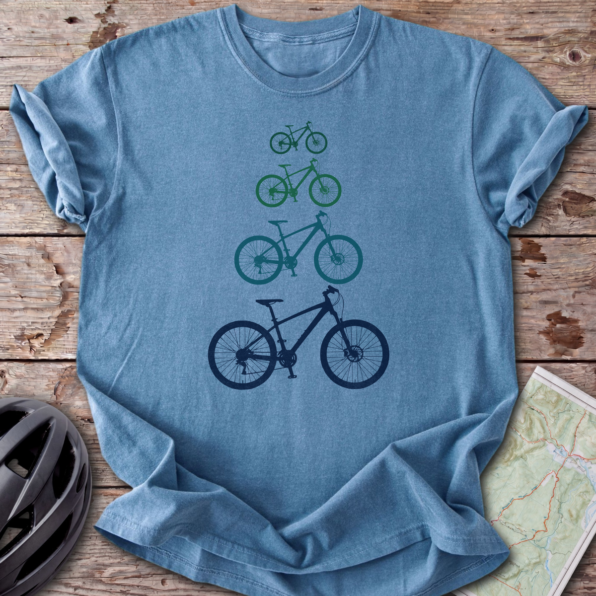 Classic MTB In Blue T-shirt