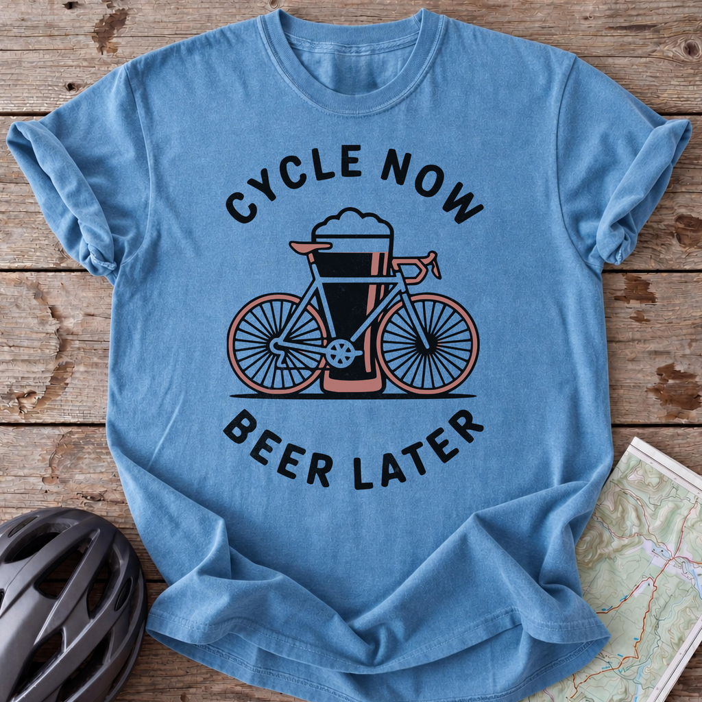Beer Later Bike T-shirt