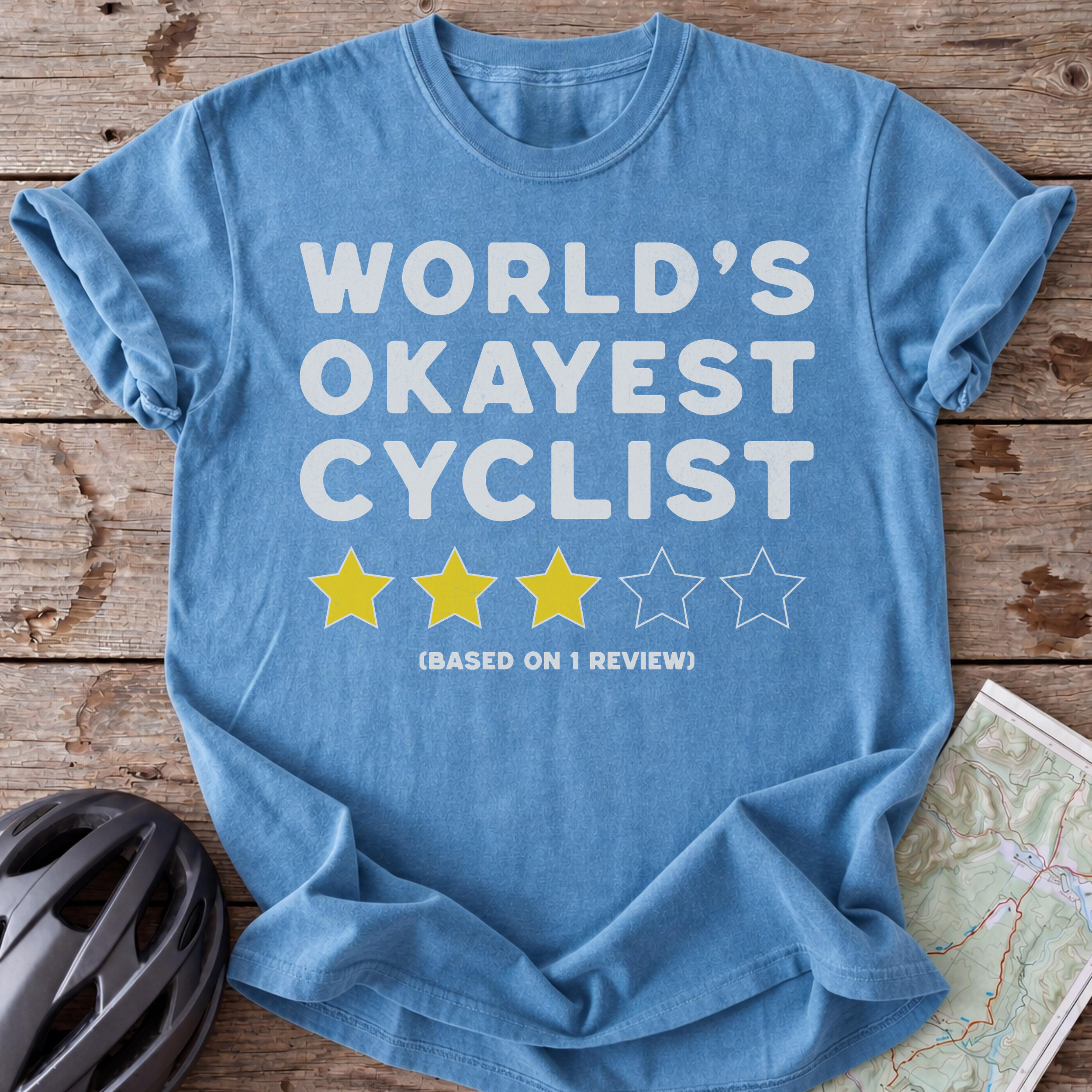 Worlds Okayest Cyclist T-shirt