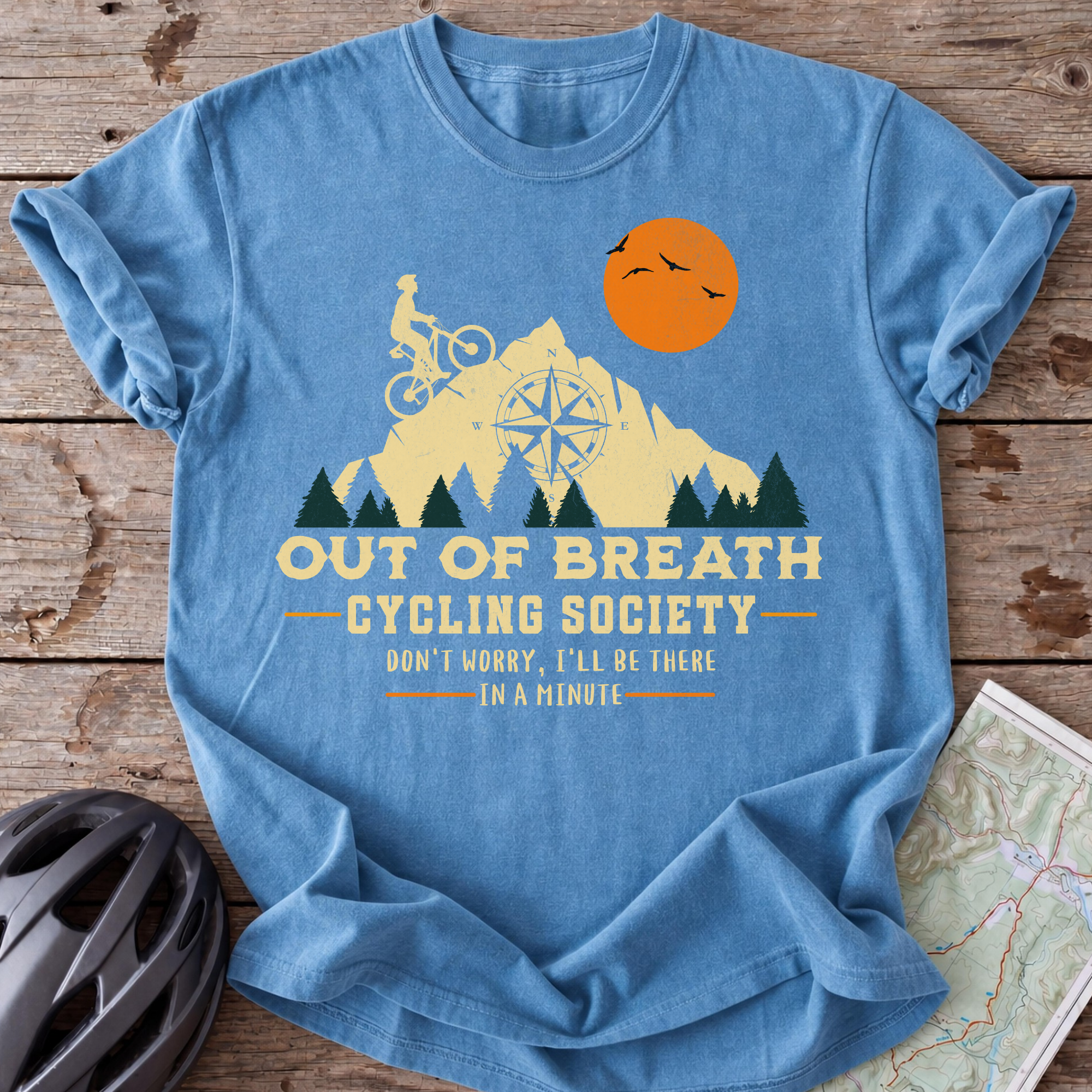 Out Of Breath Cycling Society T-shirt