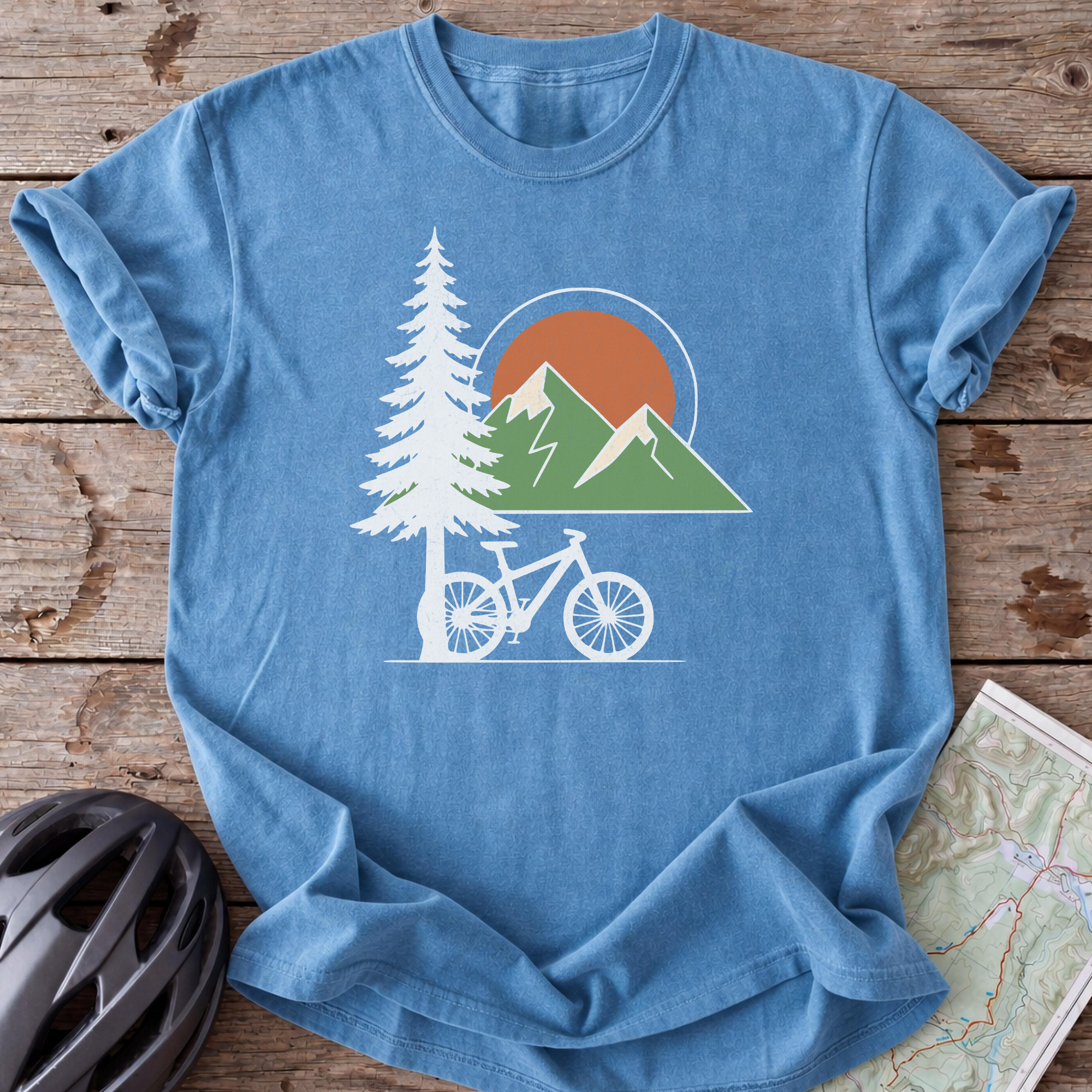 Mountain Bike Tree Leaner T-shirt