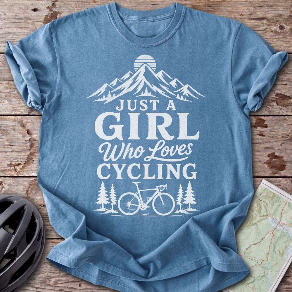 Girl Who Loves Cycling T-shirt