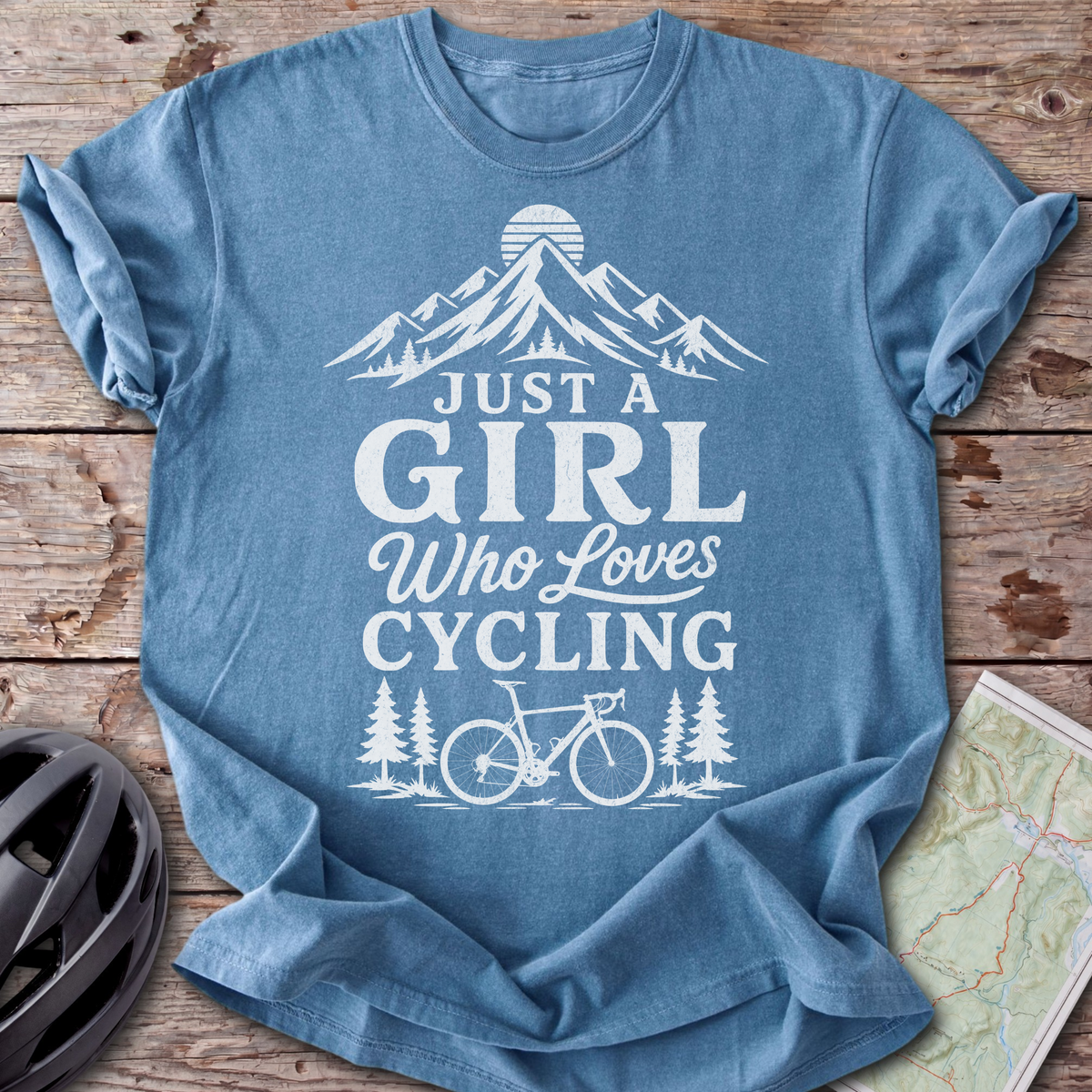 Girl Who Loves Cycling T-shirt