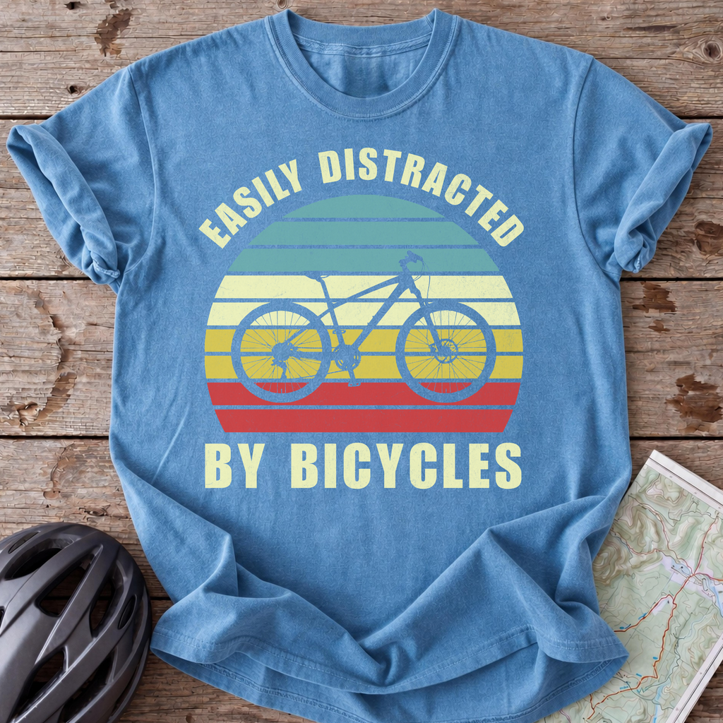 Easily Distracted By Bikes T-shirt