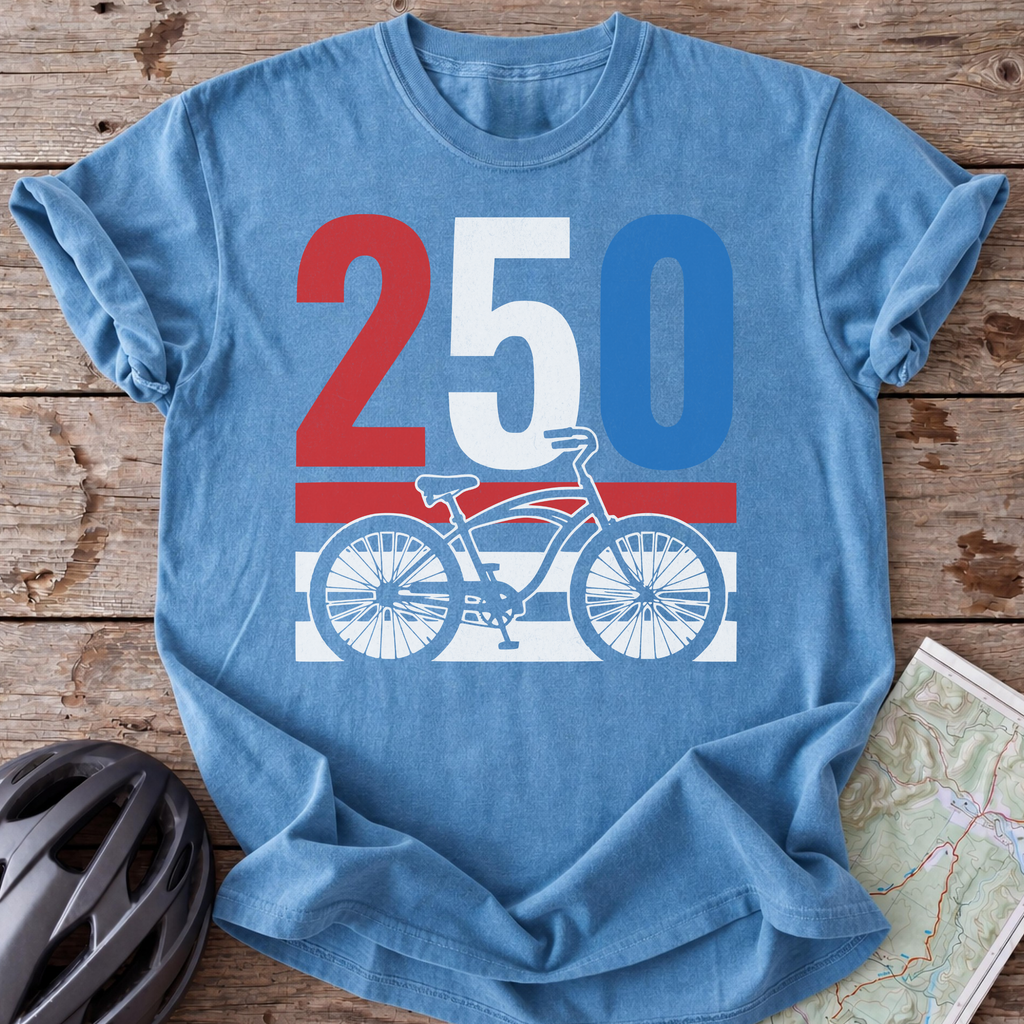 250th Casual Bike T-shirt