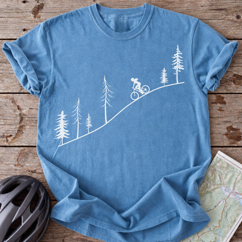Female Autumn Pine Cycling T-shirt