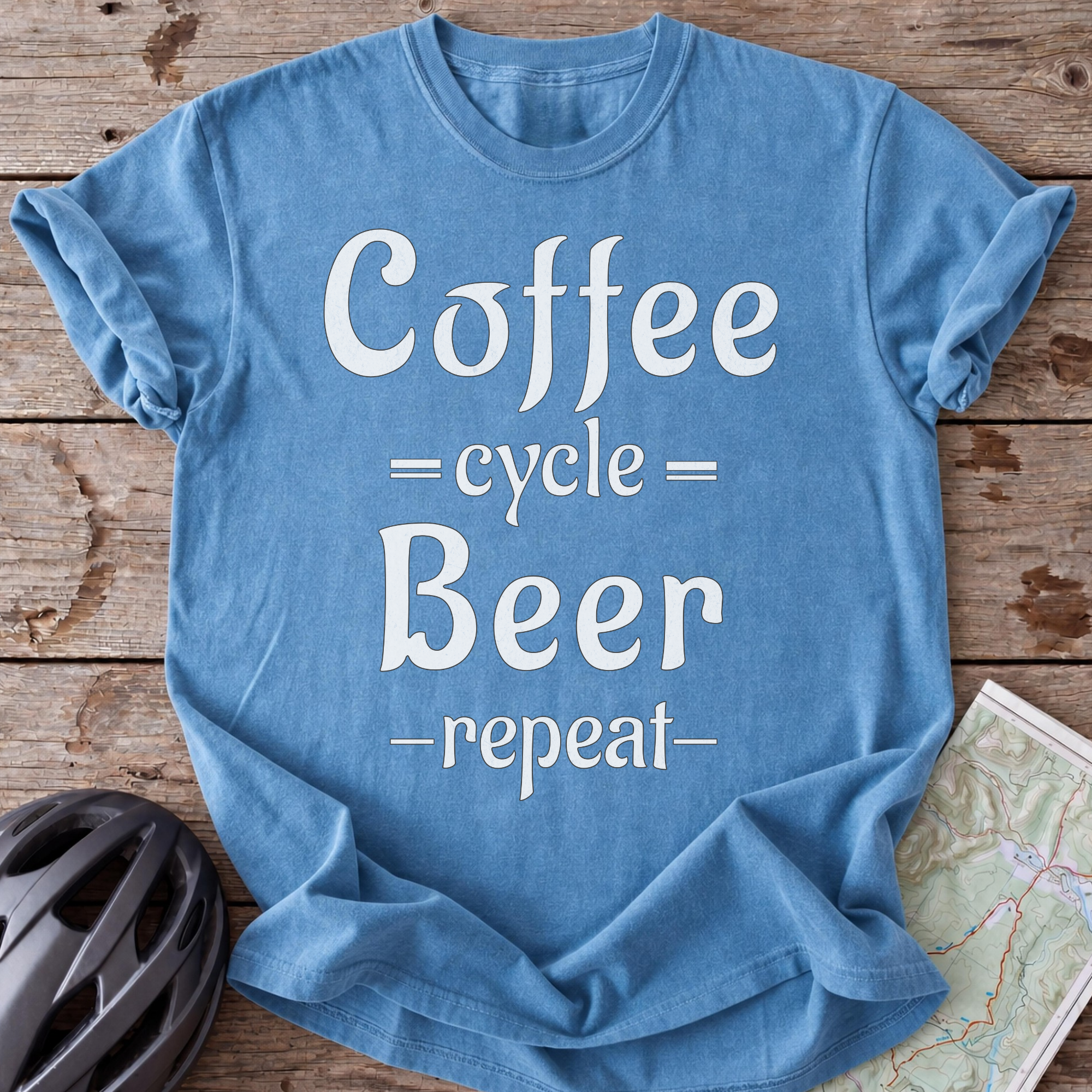 Coffee Cycle Beer Repeat T-shirt
