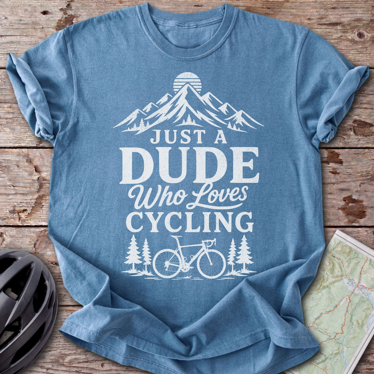 Dude Who Loves Cycling T-shirt