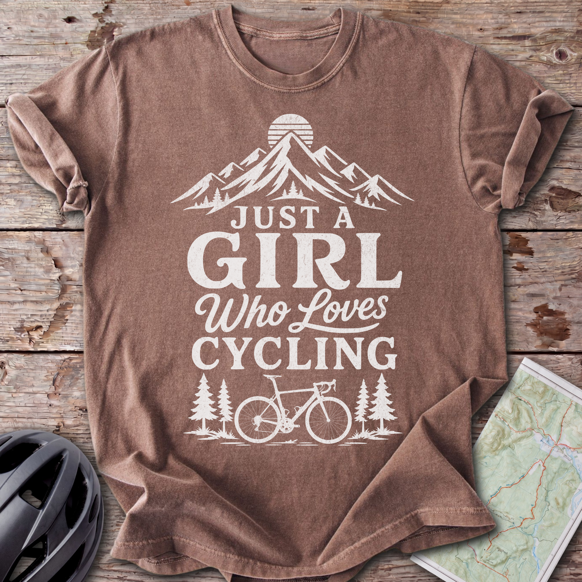 Girl Who Loves Cycling T-shirt