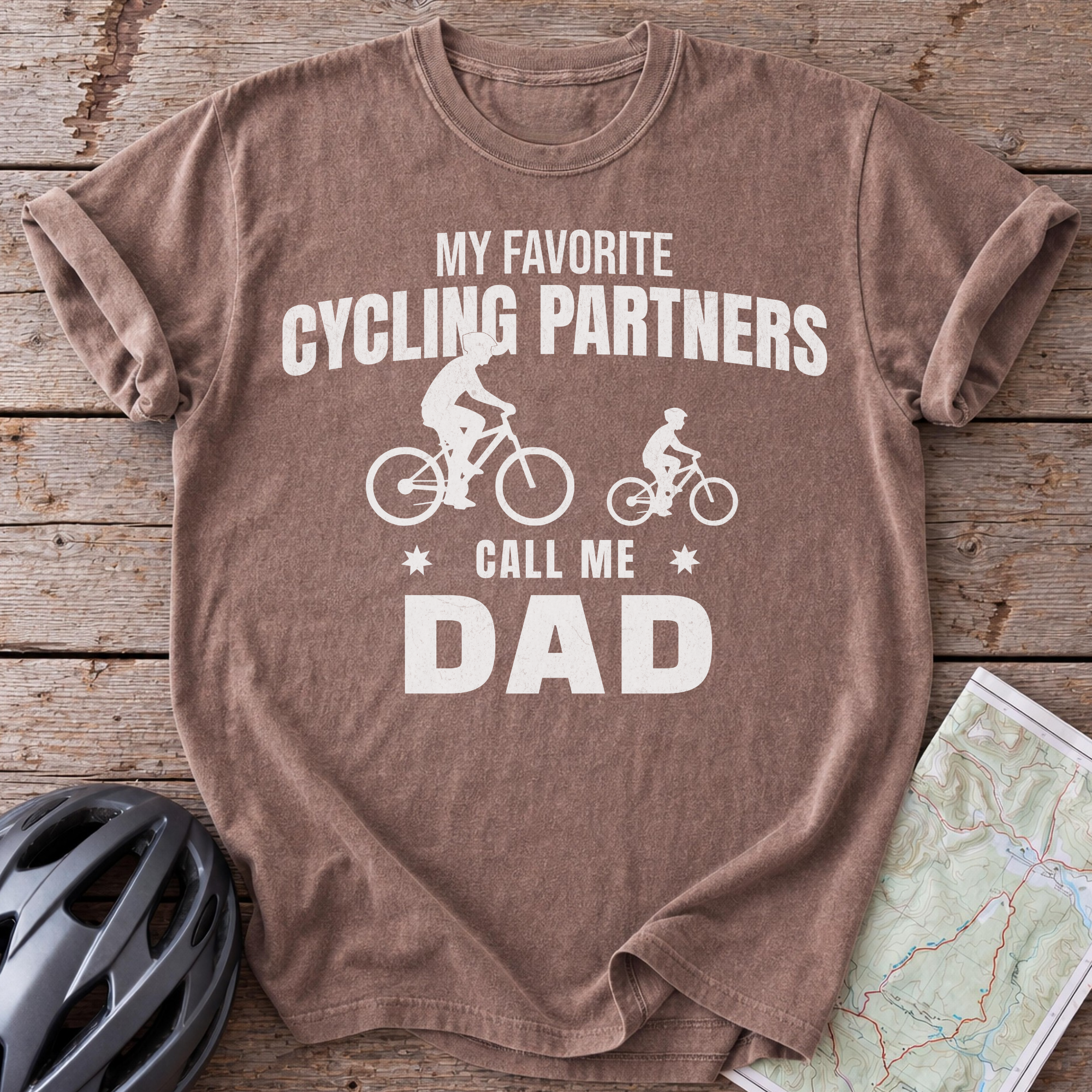 Dad Cycling Partners T-shirt