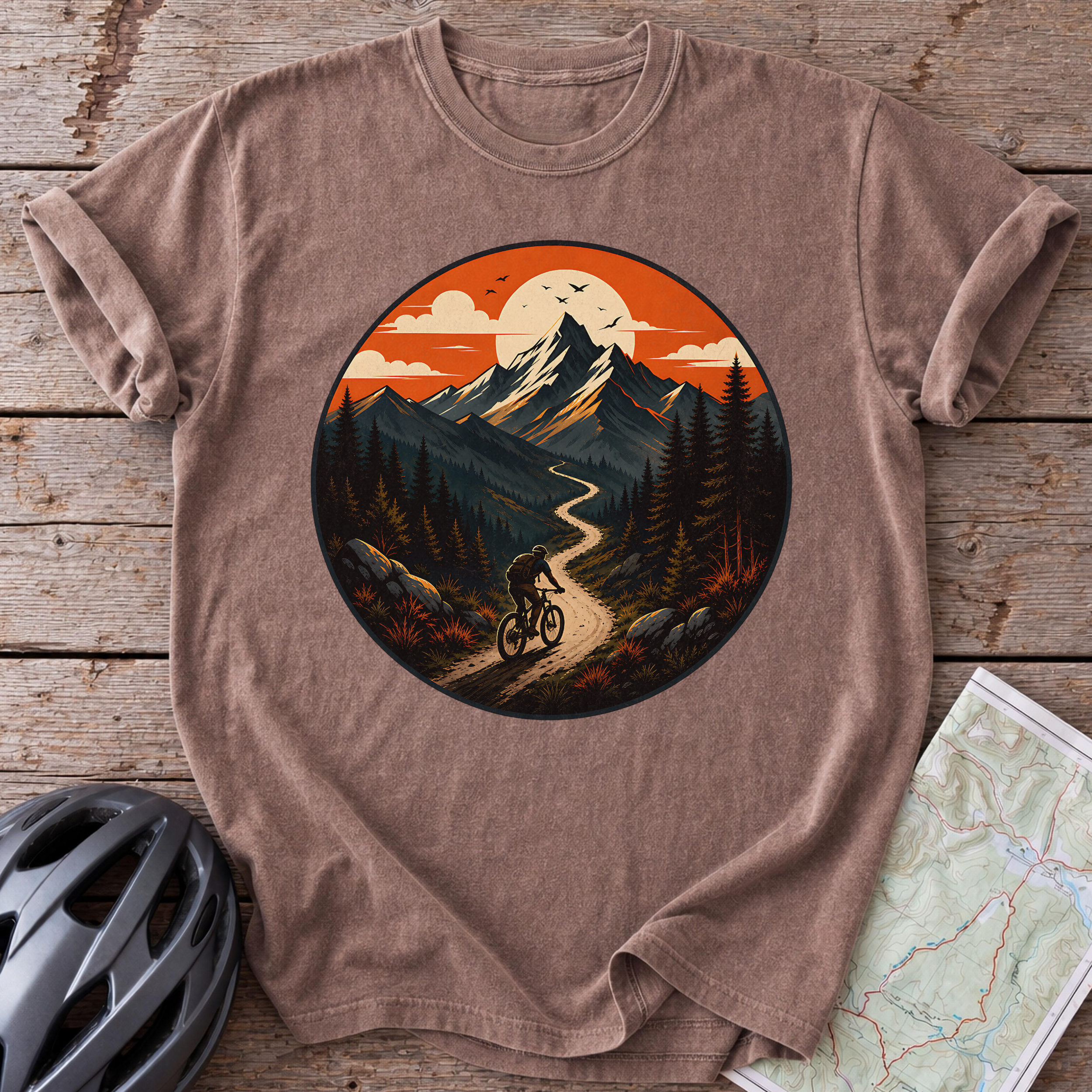 Cycling Sunset Trail T-Shirt
