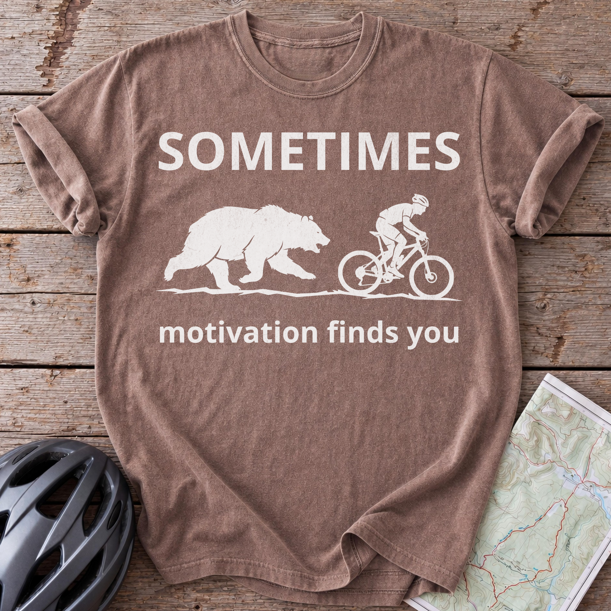 Sometimes Motivation Finds You T-shirt