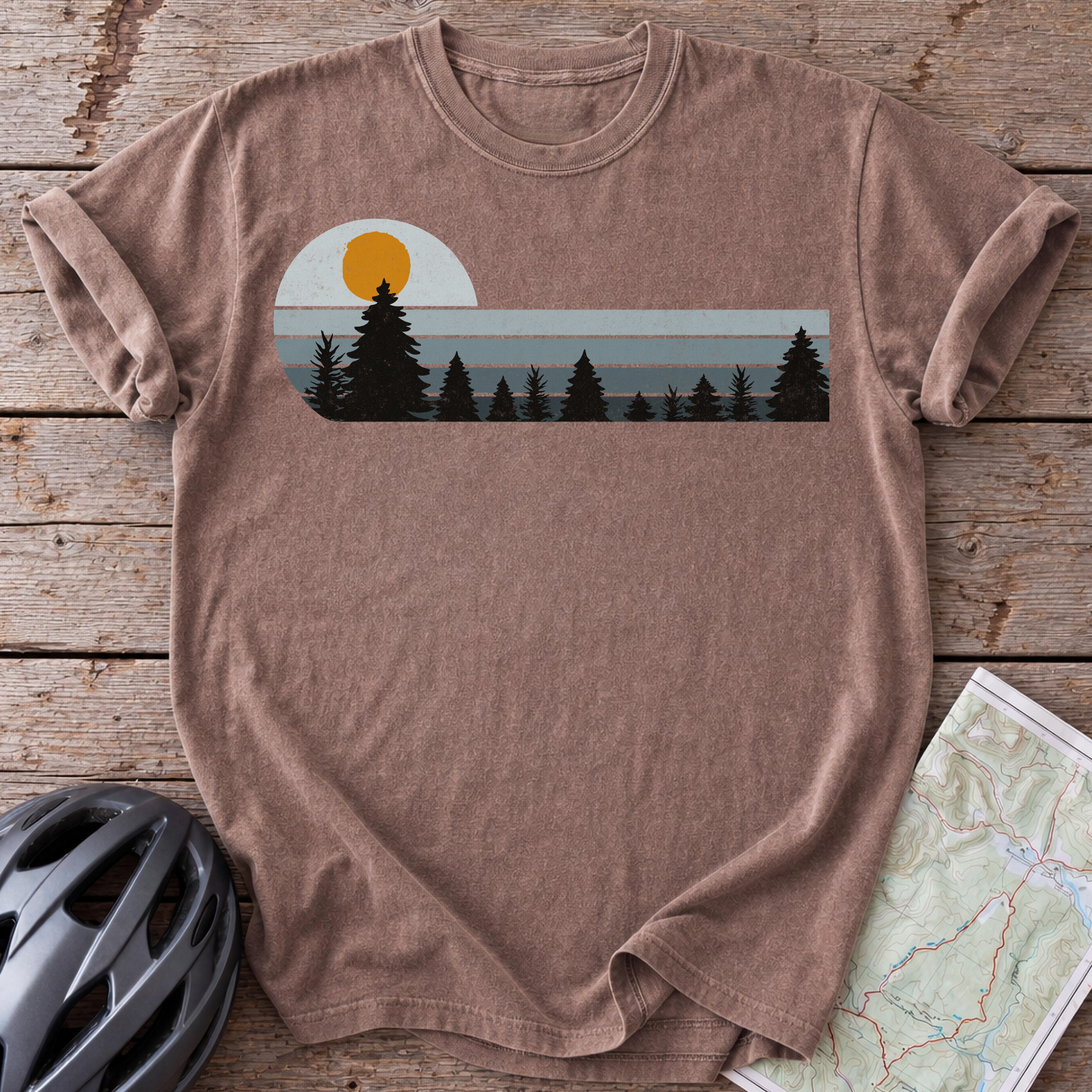 Vintage Blue Sunset T-shirt