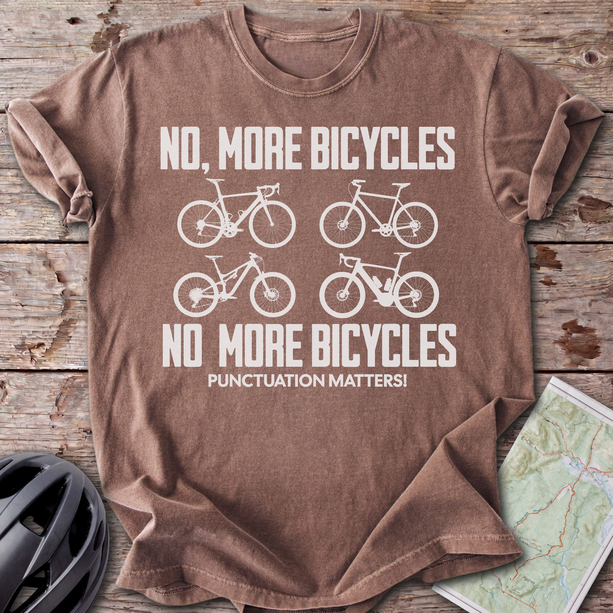 No, More Bicycles T-shirt