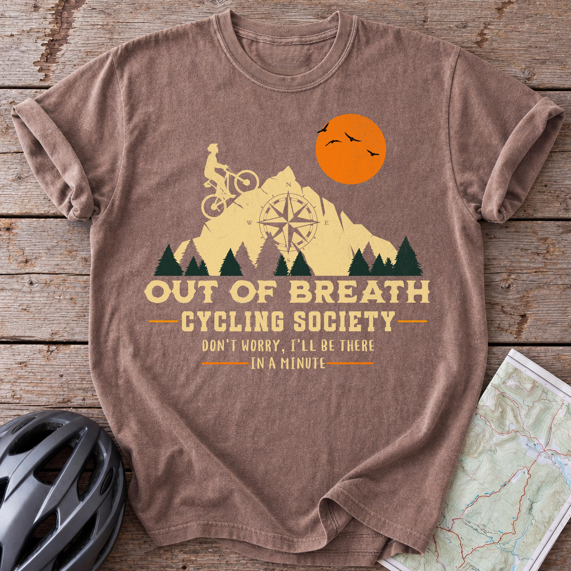 Out Of Breath Cycling Society T-shirt