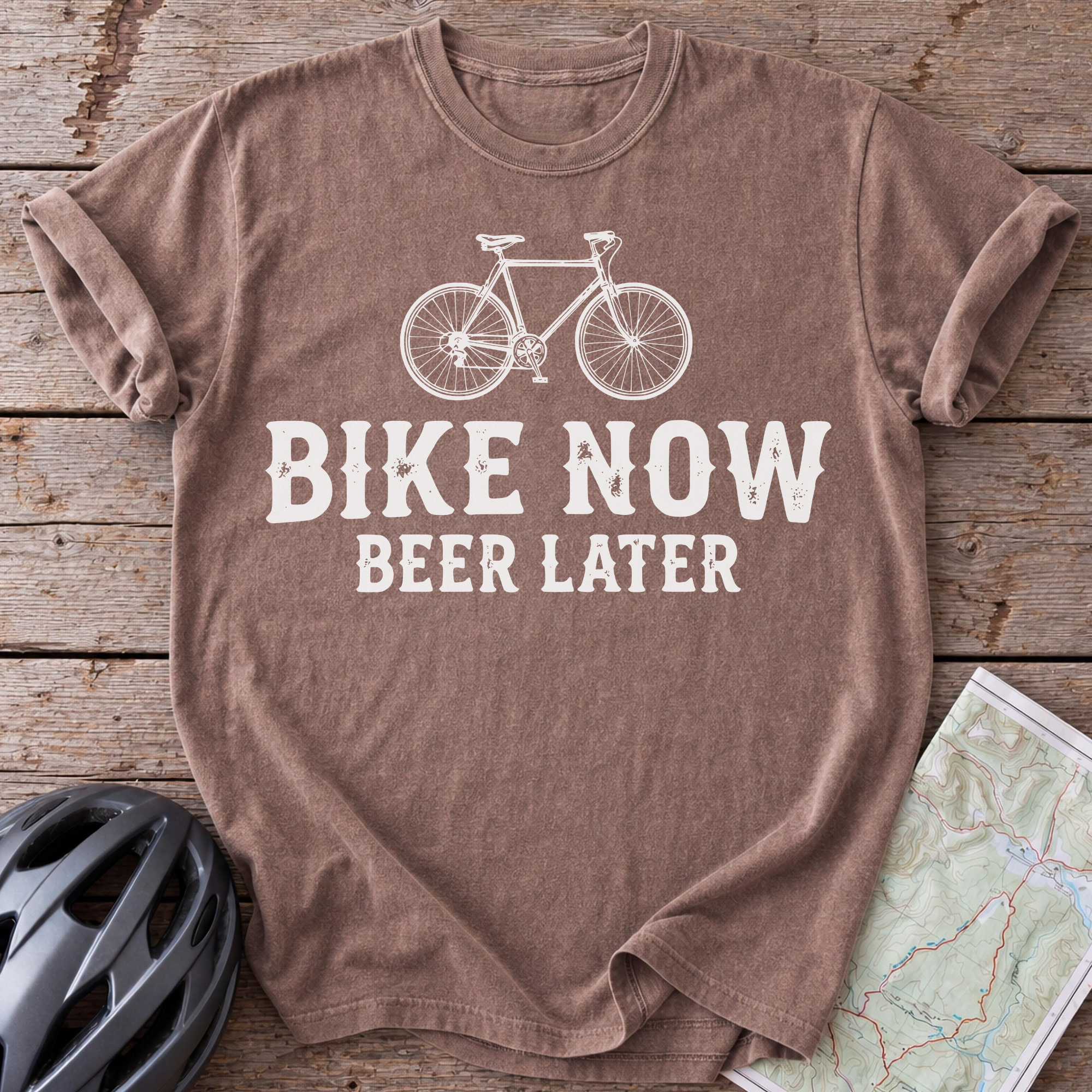 Bike Now Beer Later T-shirt