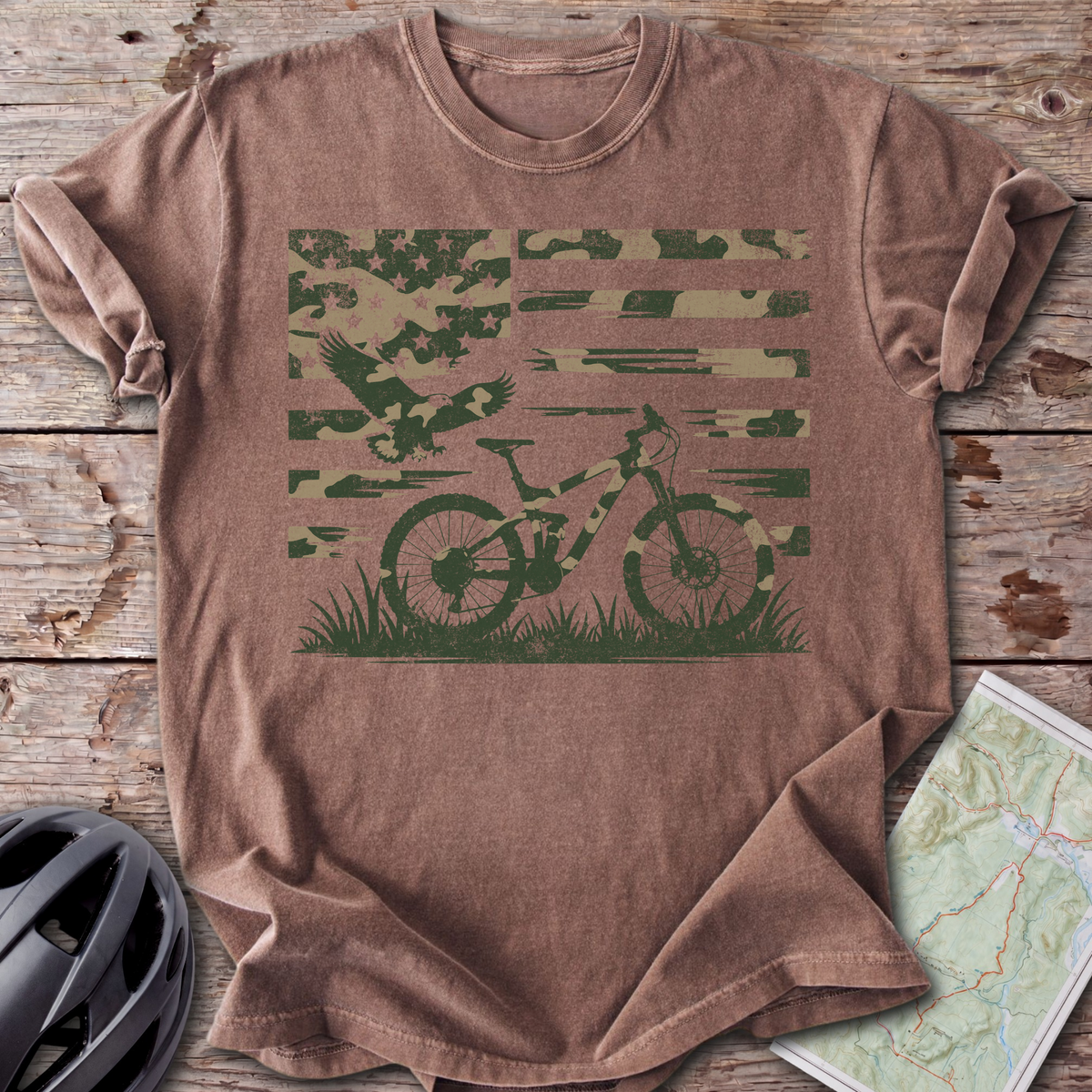 Camo MTB USA T-shirt