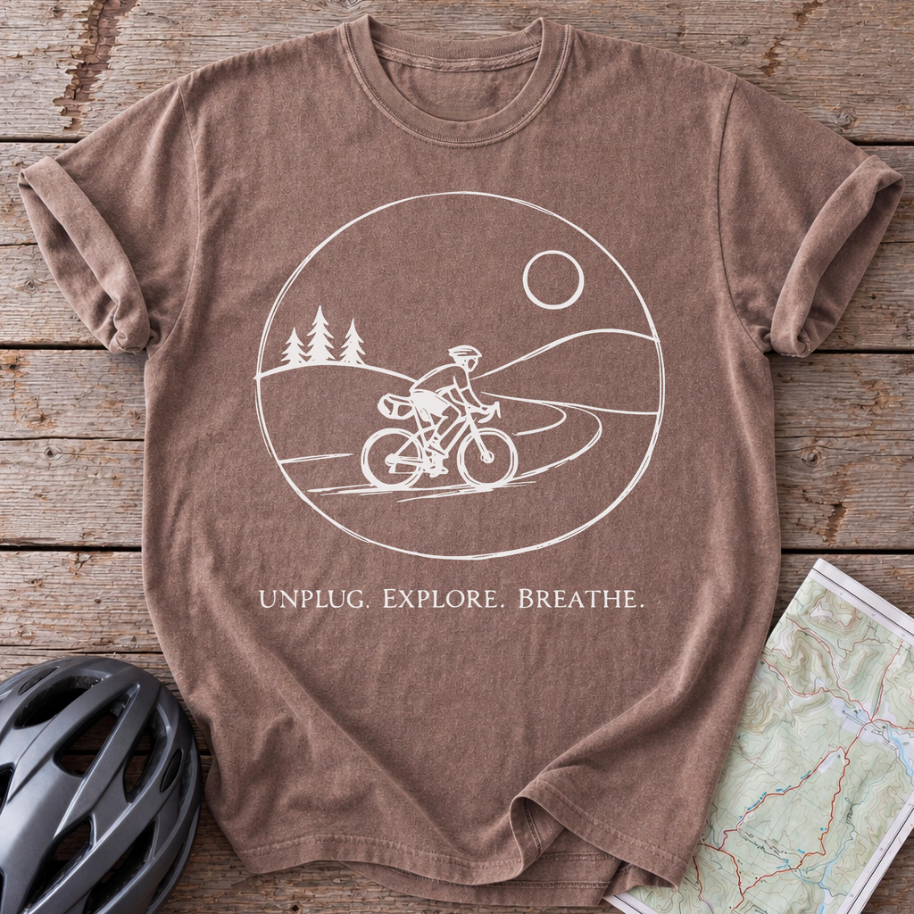 Unplug. Explore. Breathe T-shirt
