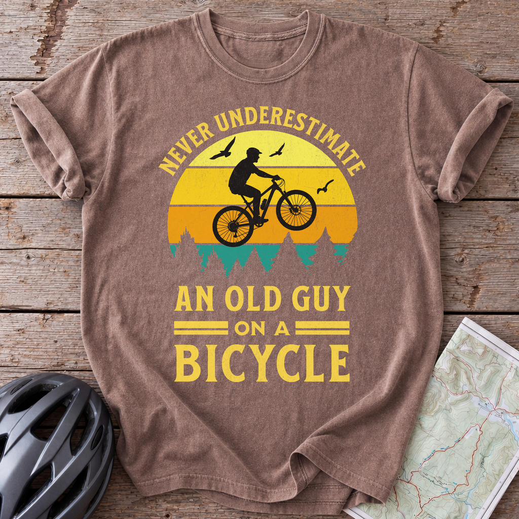 Old Man On A Bicycle T-shirt