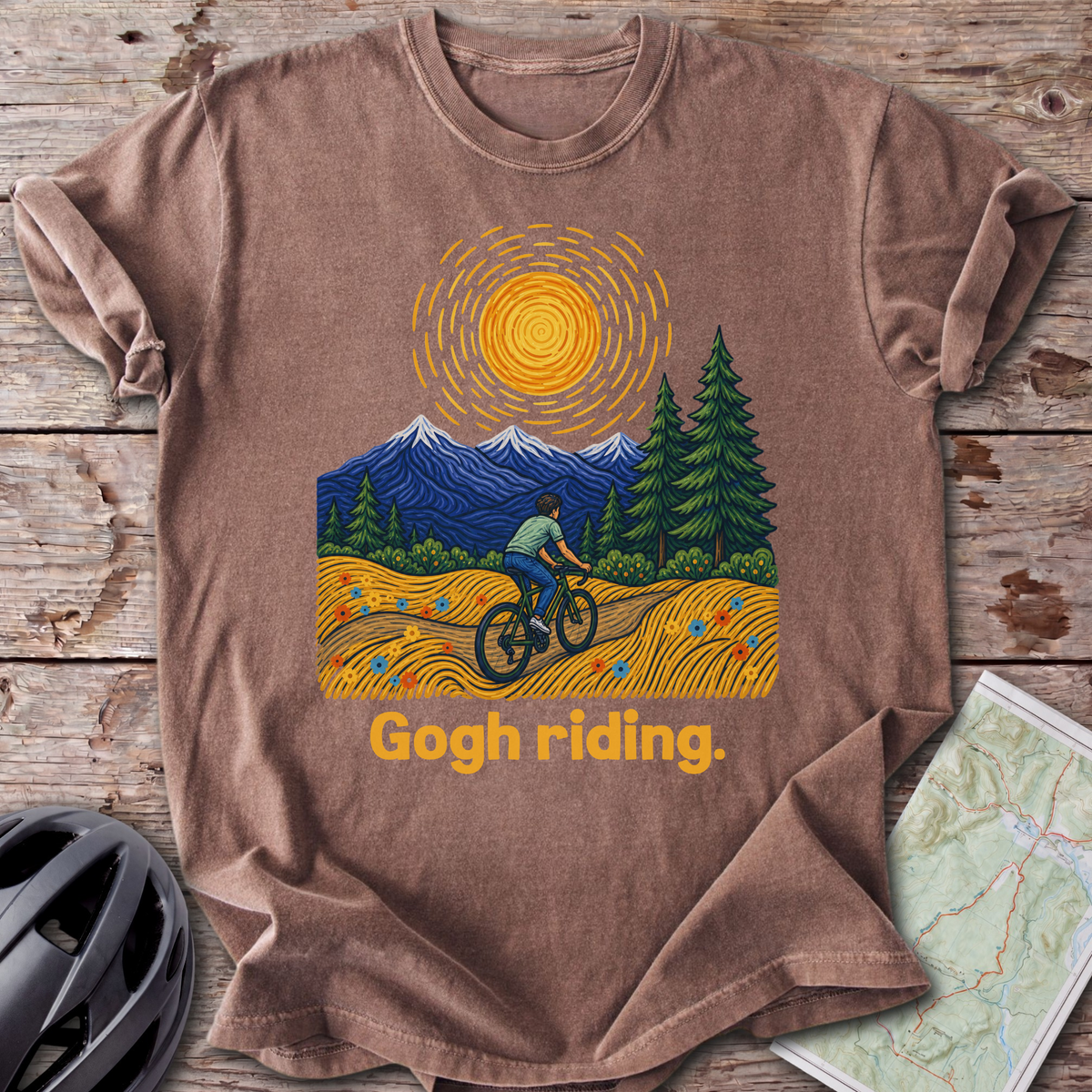 Gogh Riding. T-shirt