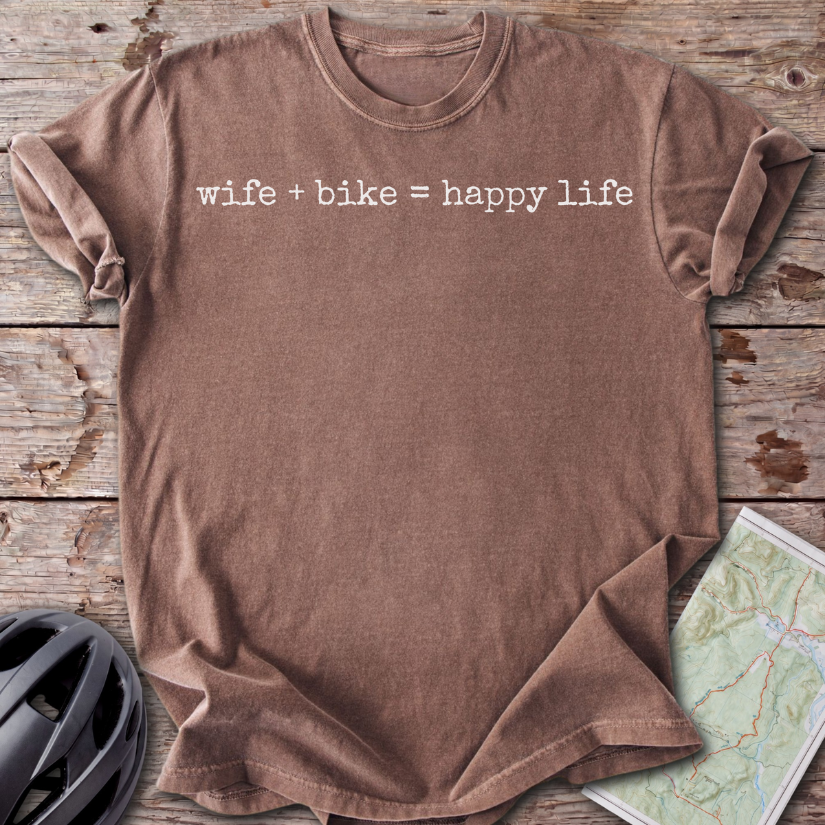 Wife Bike Happy Life T-shirt