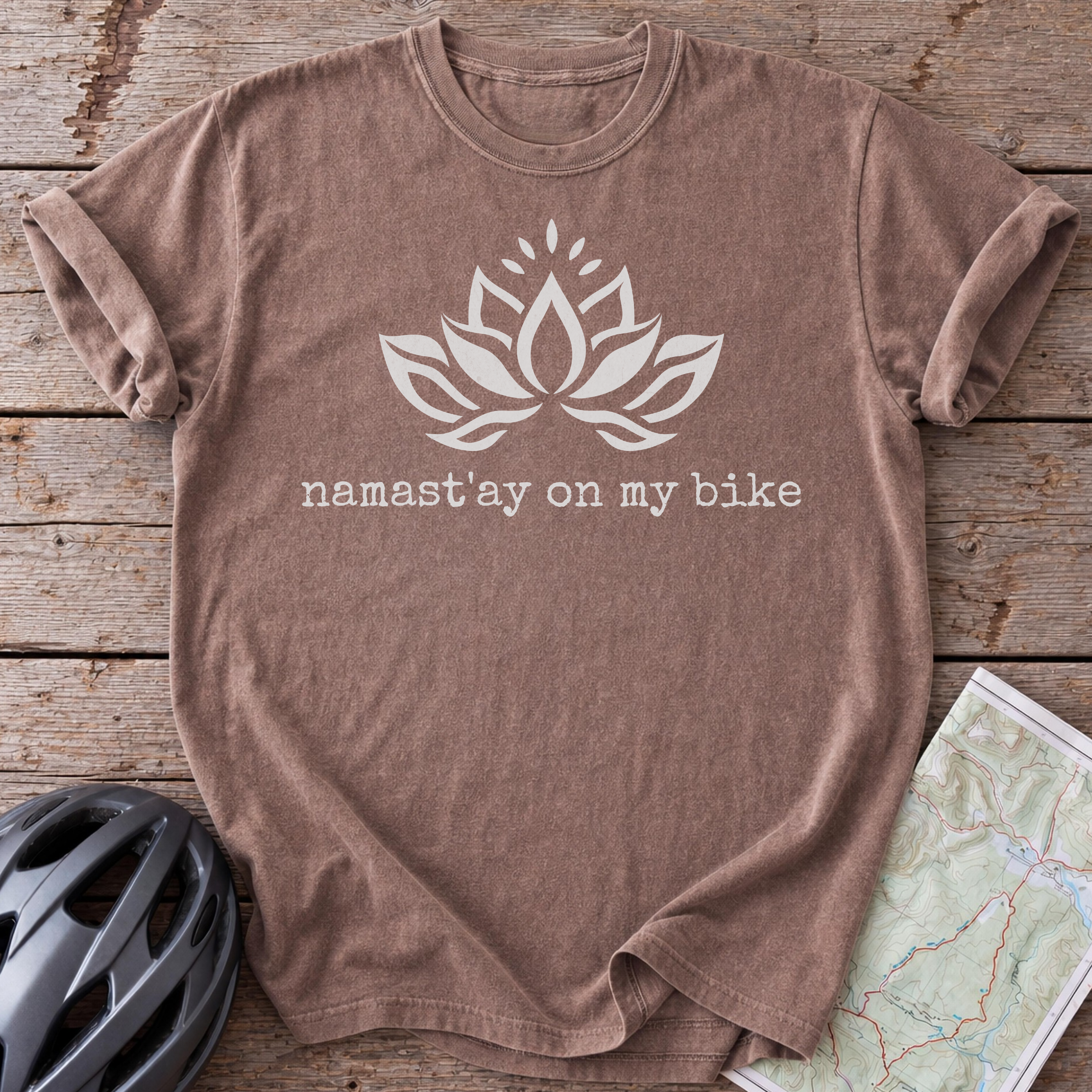 Namast'ay on my bike T-shirt