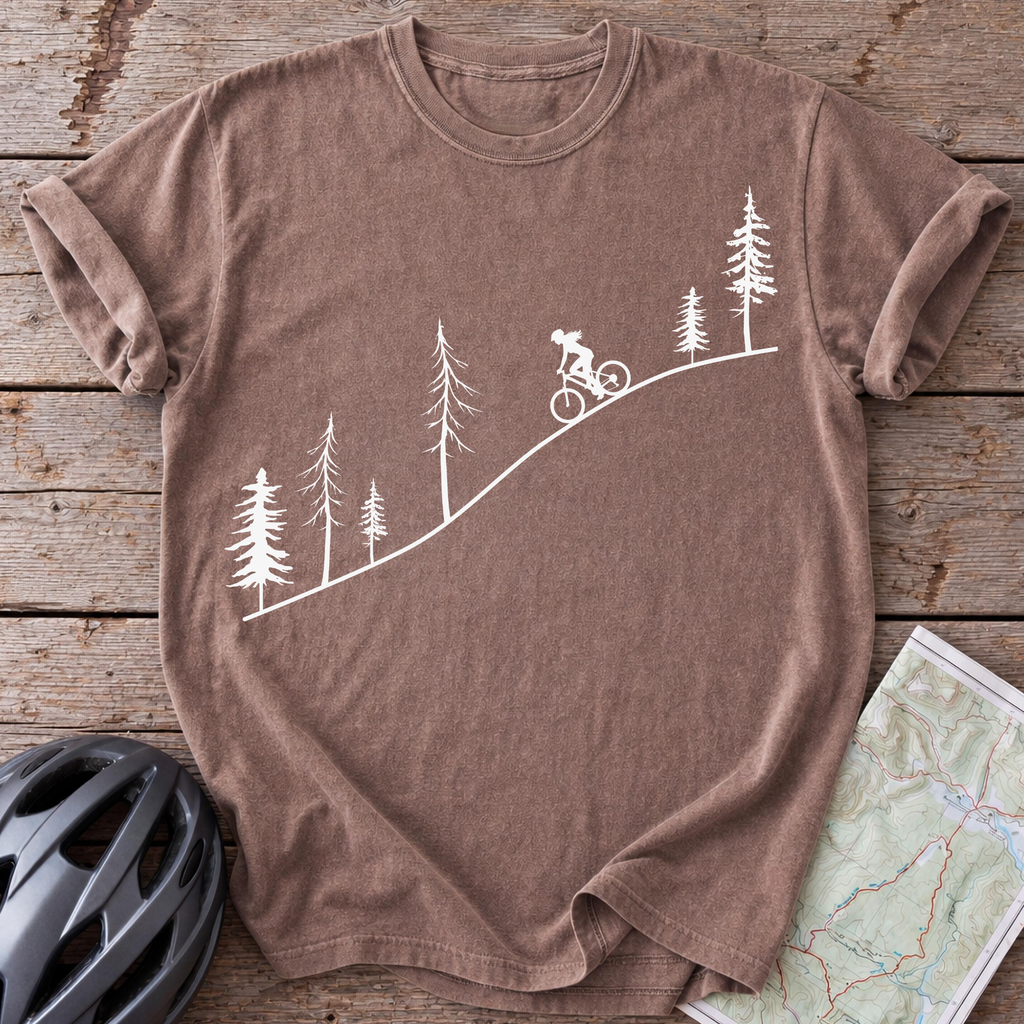 Female Autumn Pine Cycling T-shirt