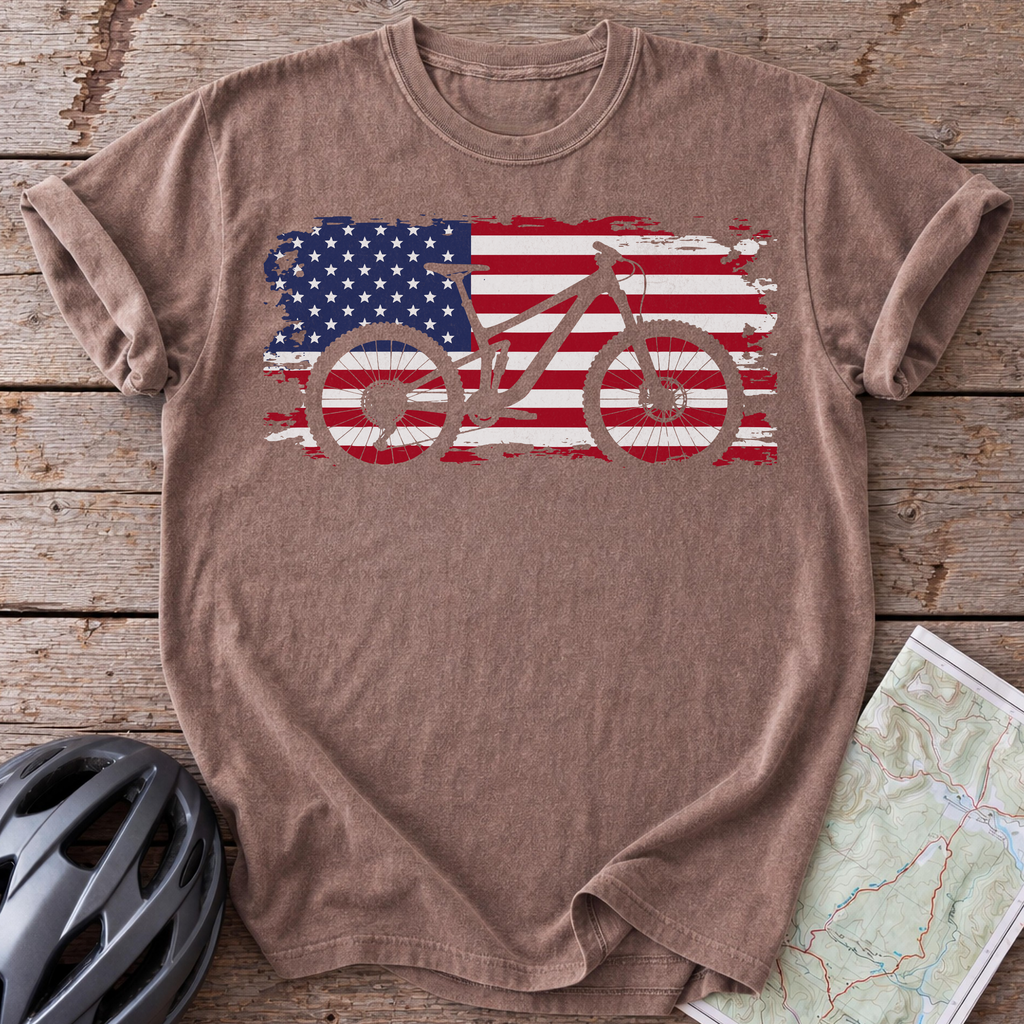 USA Bicycle Flag T-Shirt