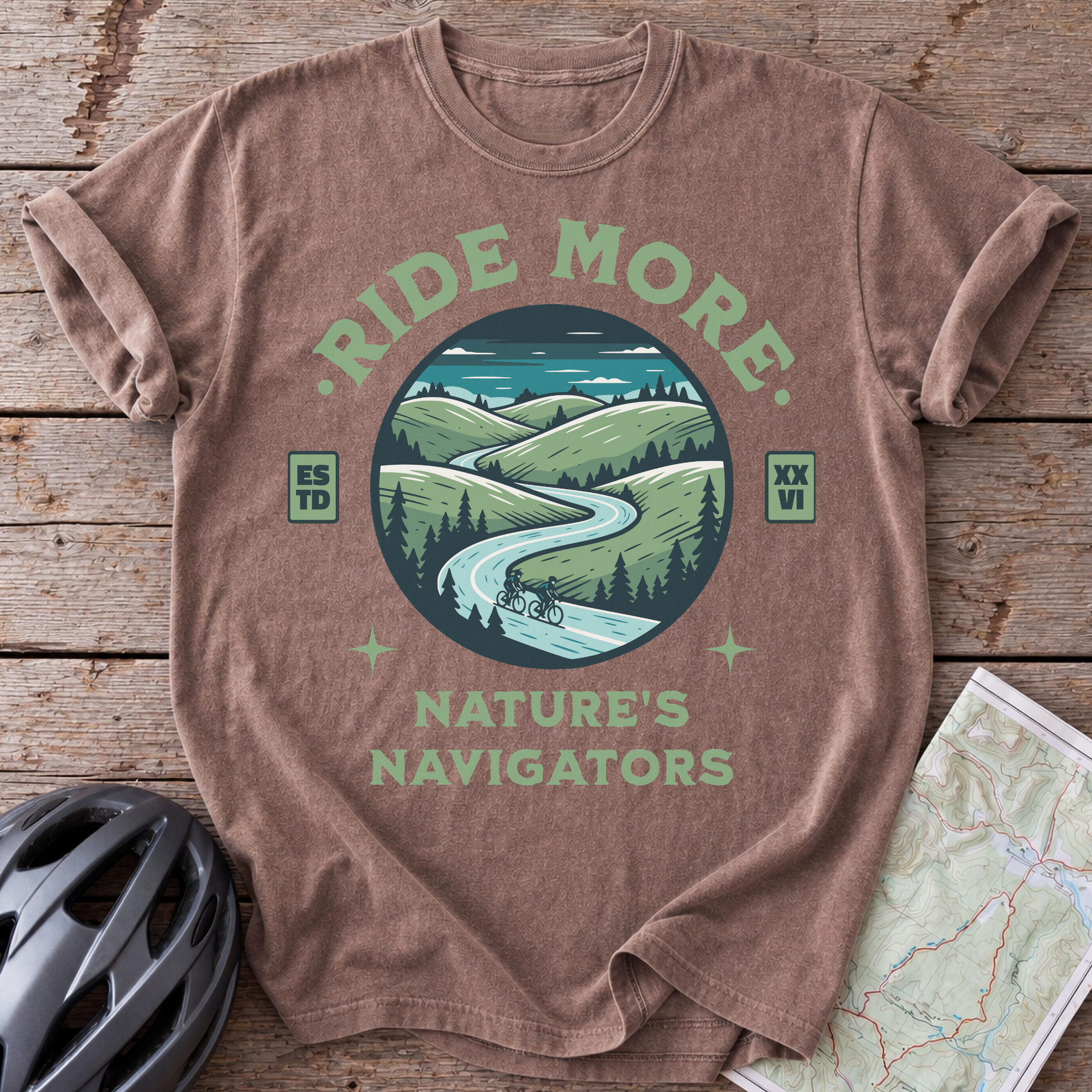Ride More Natures Navigators T-shirt